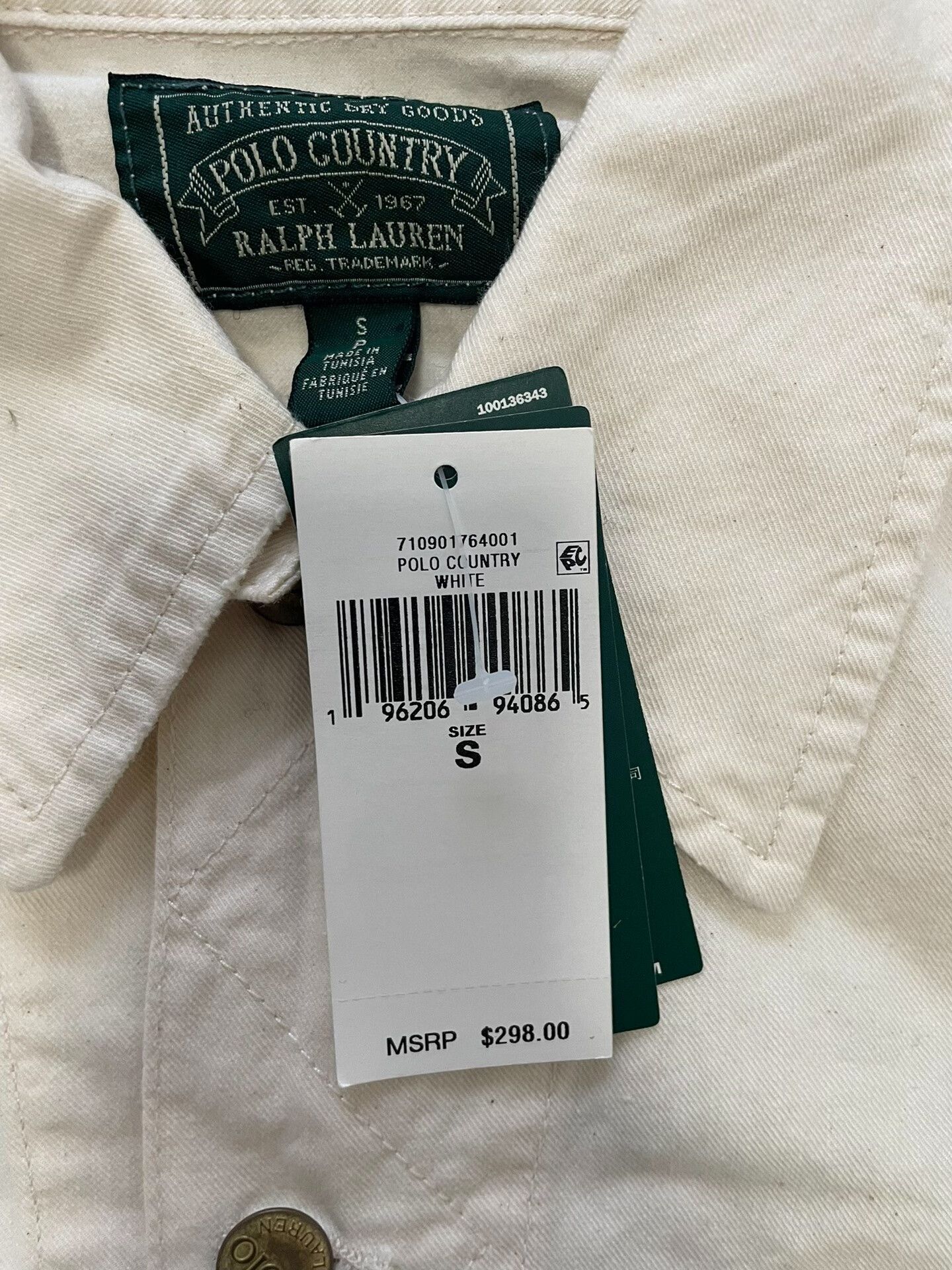 Polo Ralph Lauren Polo RL Bear Embroidery Denim Jacket Size US S / EU 44-46 / 1 - 4 Thumbnail