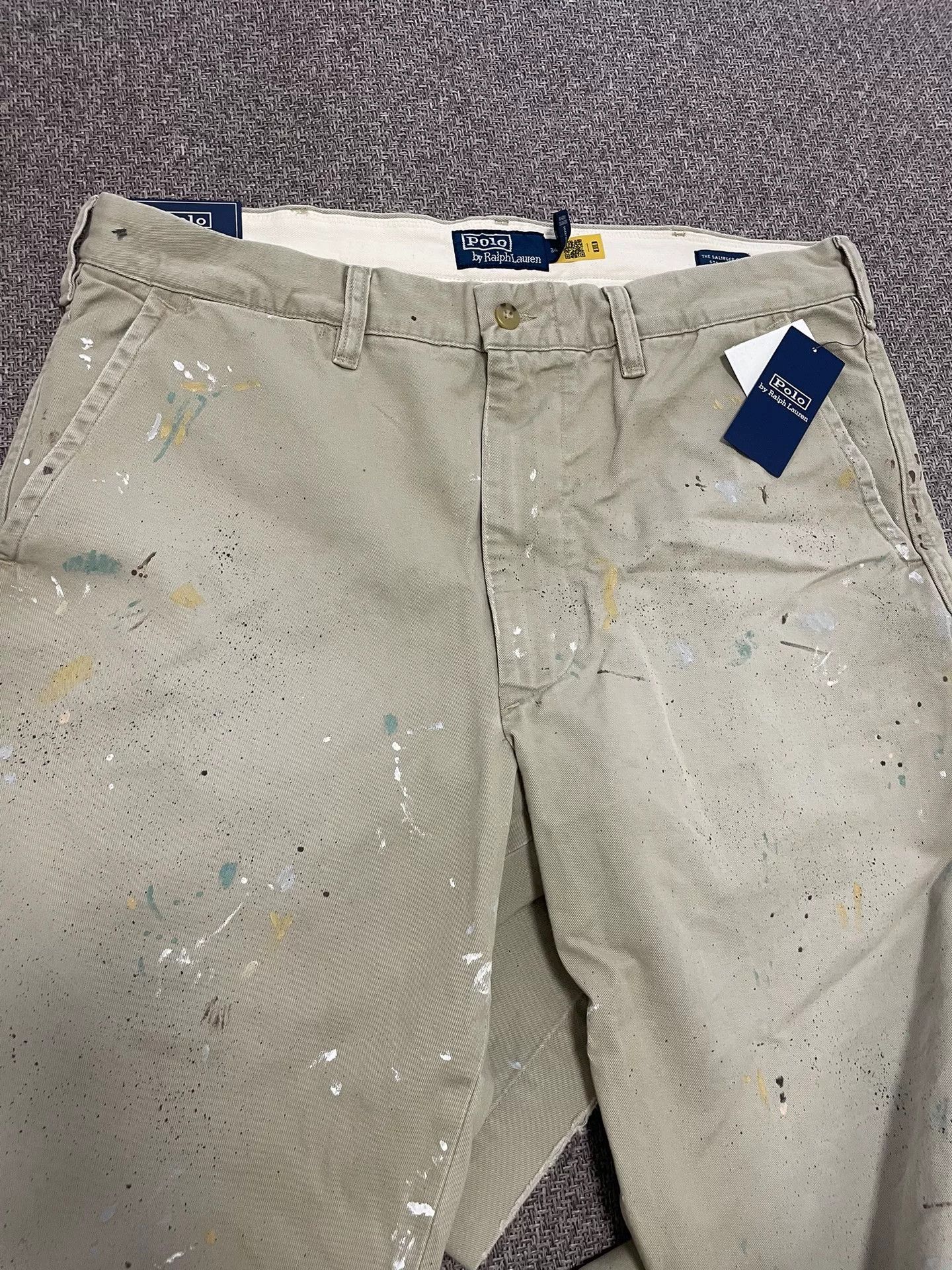 Polo Ralph Lauren Polo Ralph Lauren Patchwork Distressed Pants Size US 34 / EU 50 - 6 Thumbnail