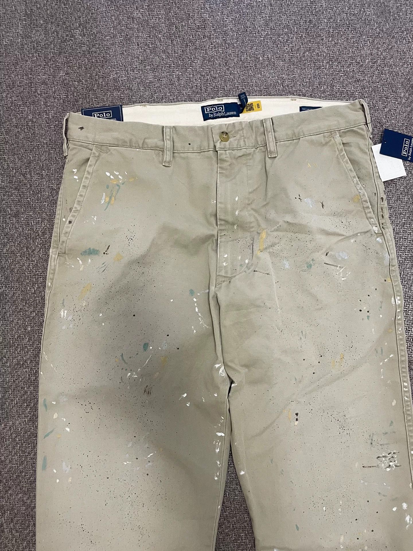 Polo Ralph Lauren Polo Ralph Lauren Patchwork Distressed Pants Size US 34 / EU 50 - 2 Thumbnail