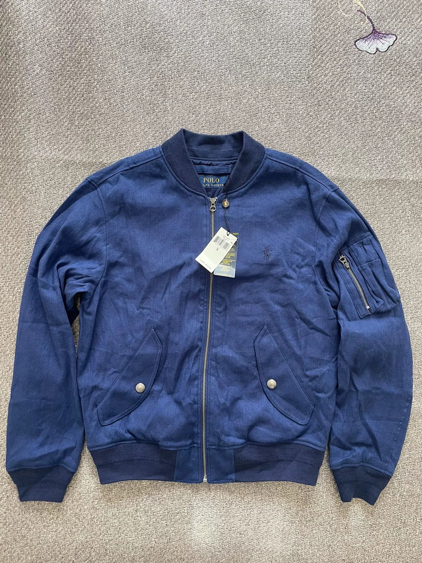 Polo Ralph Lauren Ralph Lauren Cotton Linen Bomber Jacket Size US S / EU 44-46 / 1 - 2 Thumbnail