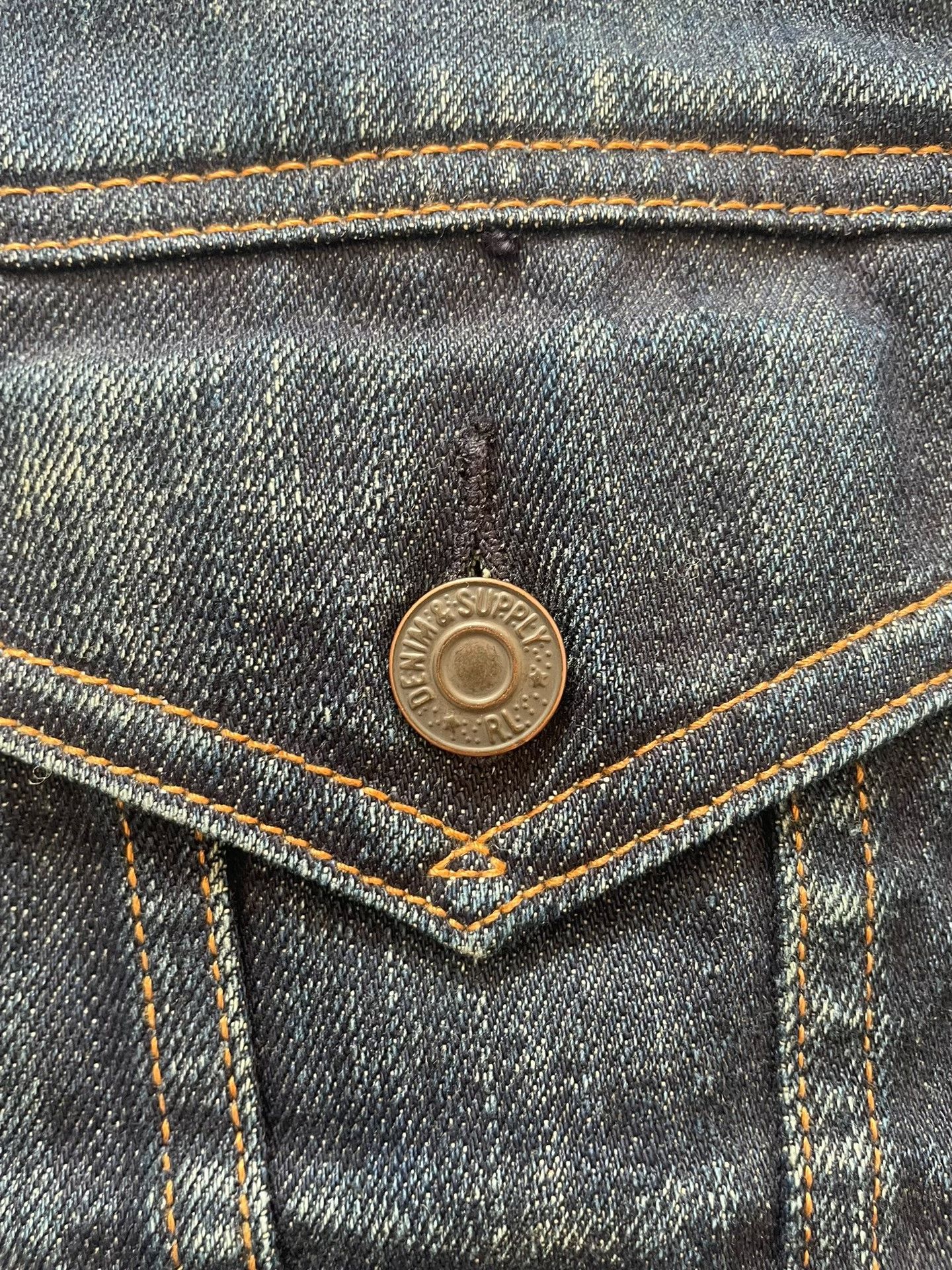 RRL Ralph Lauren Ralph Lauren Discontinued DS Distressed Denim Jacket Size US S / EU 44-46 / 1 - 2 Thumbnail