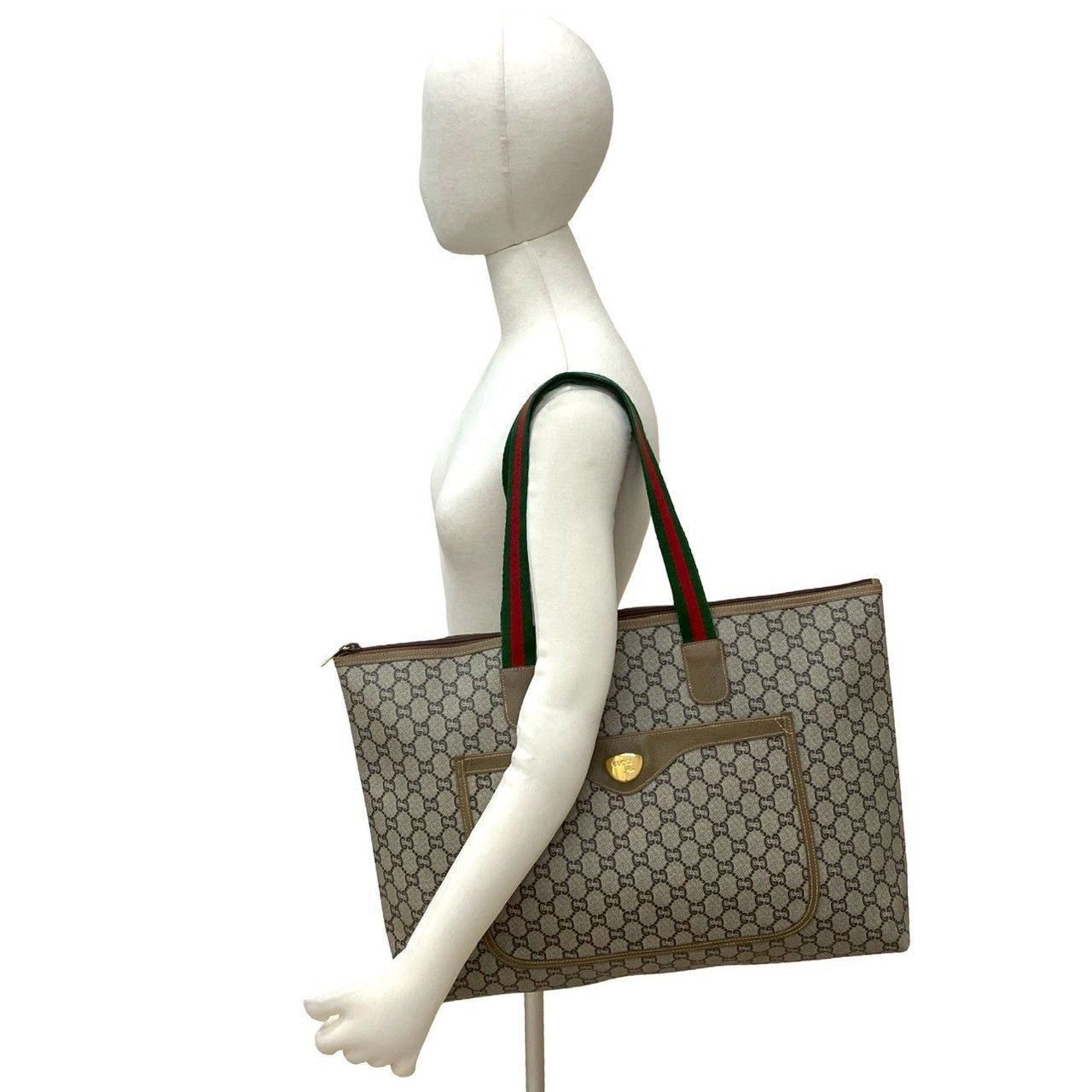 Gucci Gucci Gucci Old Gucci Plus PVC Leather Tote Bag Leather Tote Bag DUTY FREE for USA Size ONE SIZE - 3 Thumbnail