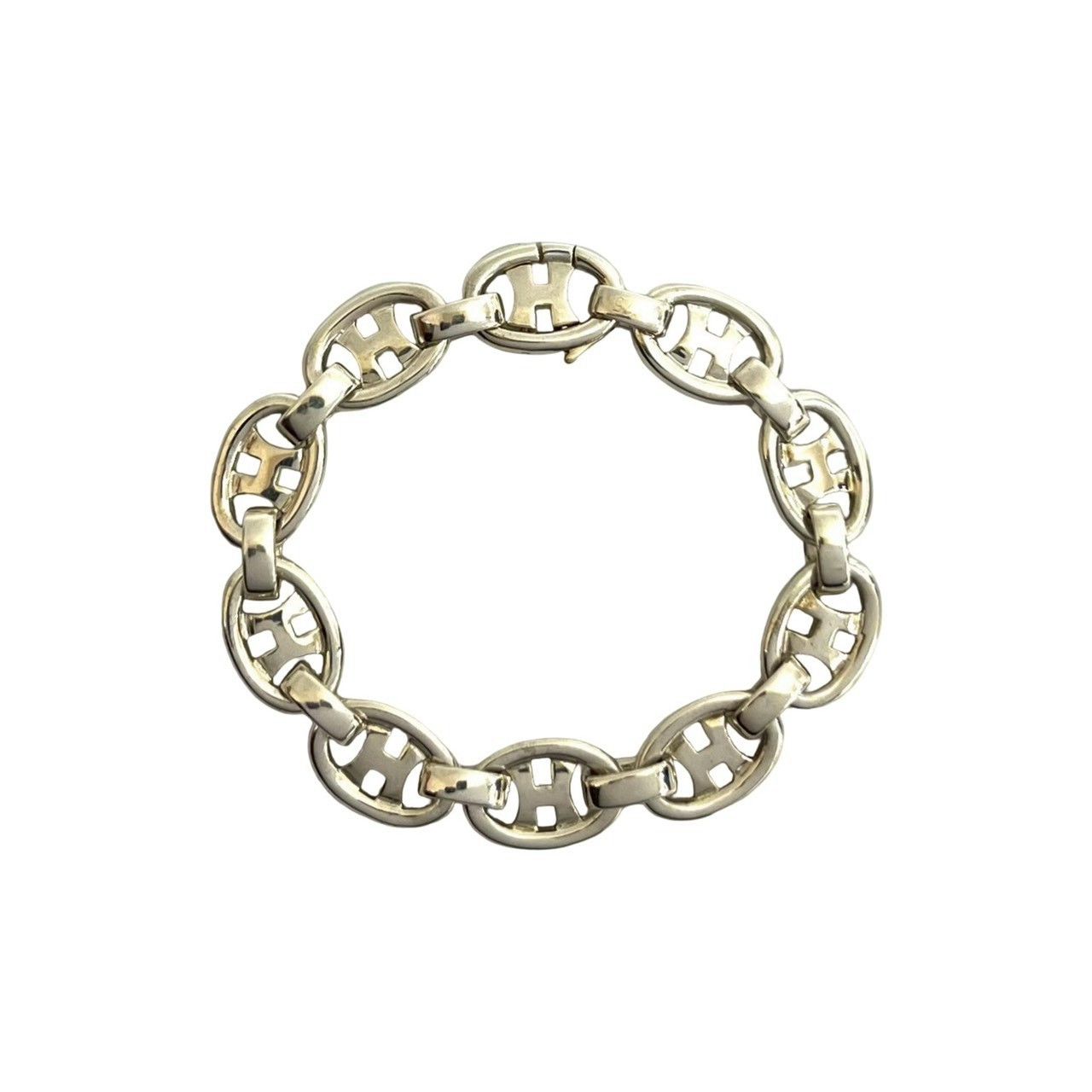 Hermes Hermes Hermès H Logo Silver 925 Bracelet Precious Metal Bracelet DUTY FREE for USA Size ONE SIZE - 2 Thumbnail