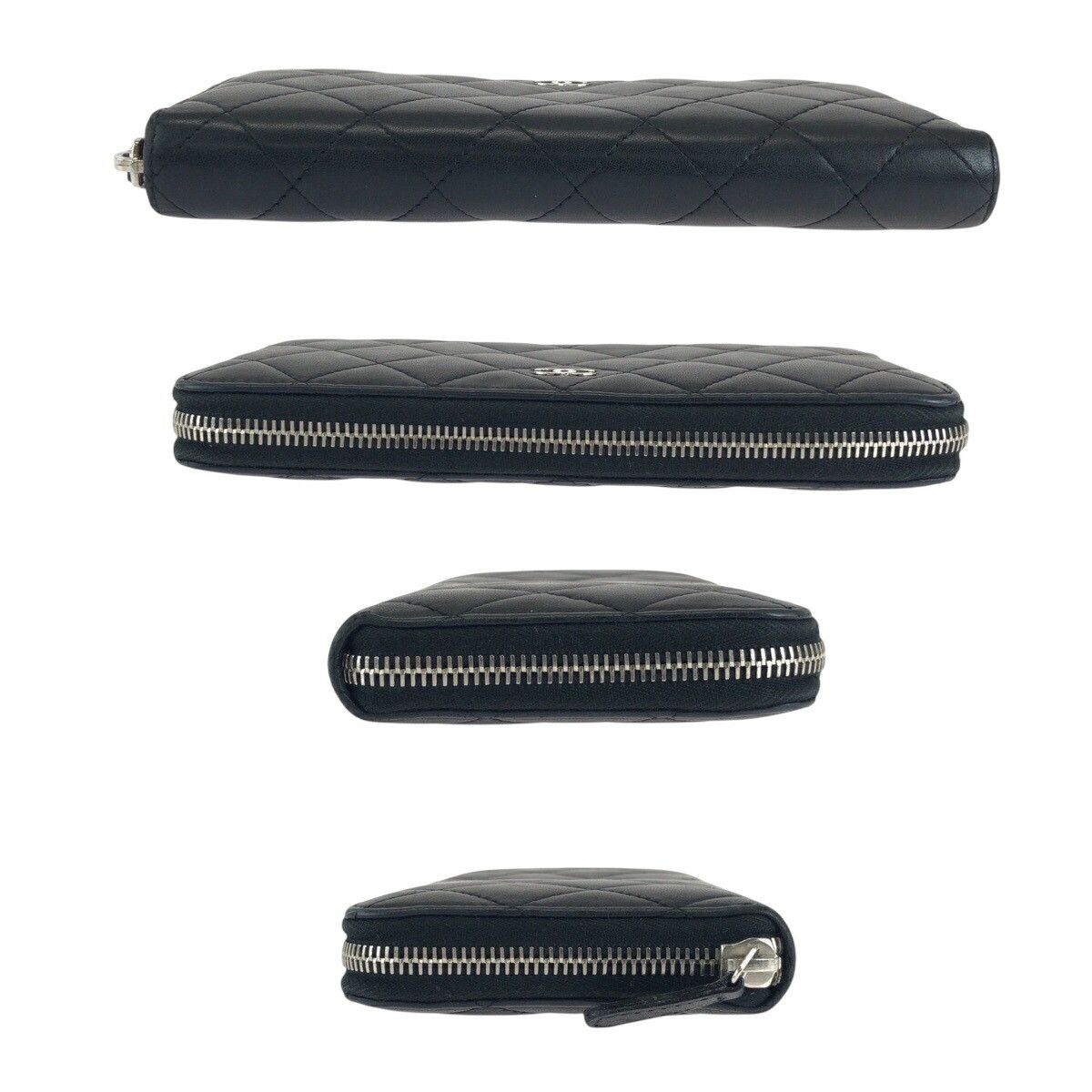 Chanel Chanel Chanel Matelasse Lambskin Long Wallet Leather Long Wallet DUTY FREE for USA Size ONE SIZE - 8 Thumbnail