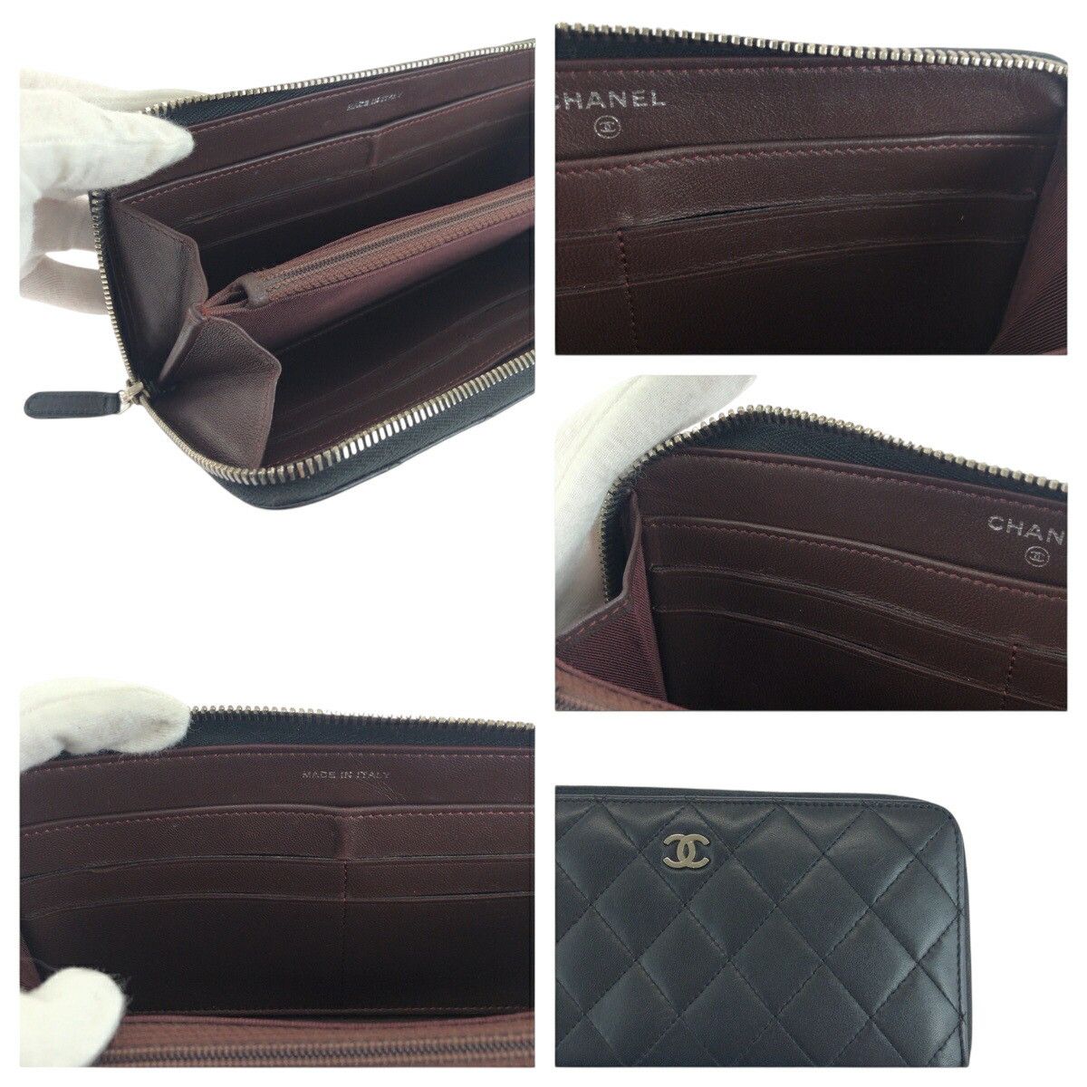 Chanel Chanel Chanel Matelasse Lambskin Long Wallet Leather Long Wallet DUTY FREE for USA Size ONE SIZE - 6 Thumbnail