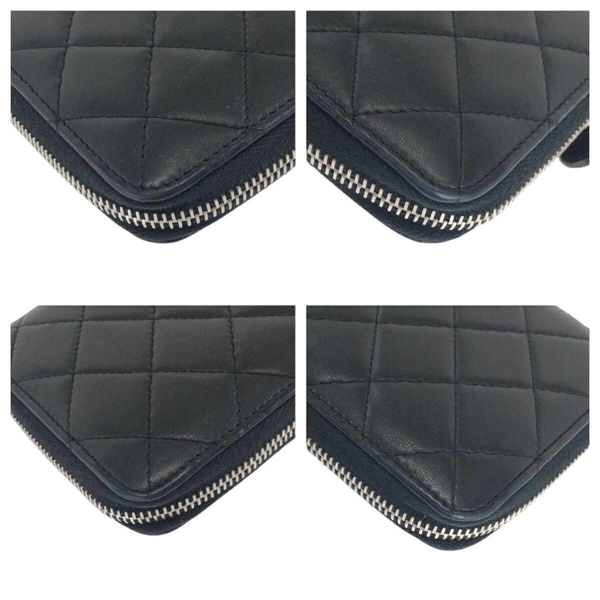 Chanel Chanel Chanel Matelasse Lambskin Long Wallet Leather Long Wallet DUTY FREE for USA Size ONE SIZE - 4 Thumbnail