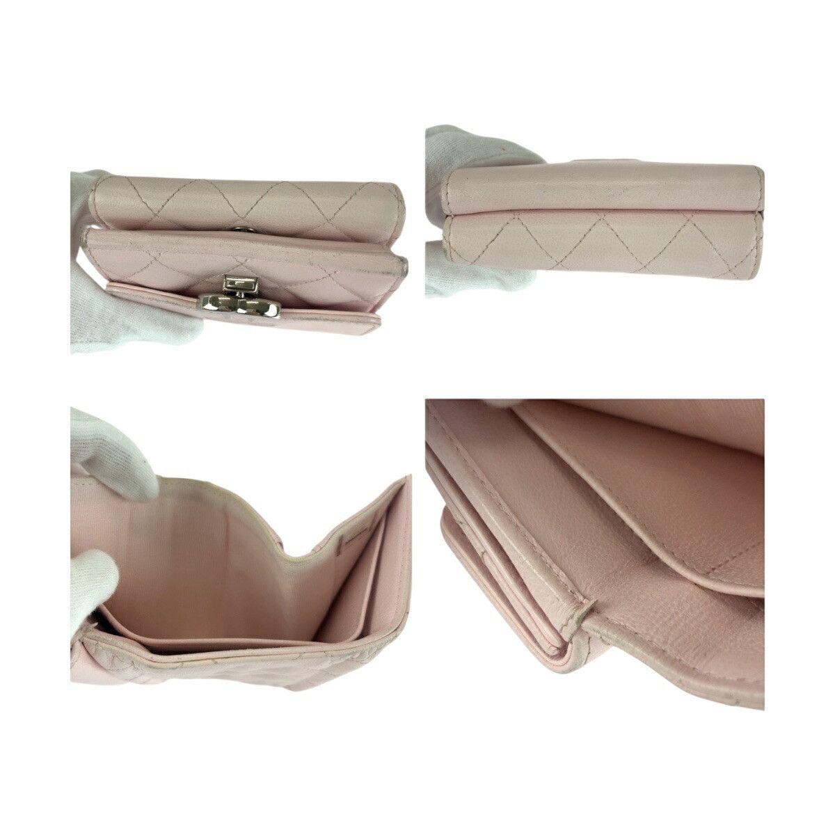 Chanel Chanel Chanel Matelasse Leather Compact Wallet Leather Short Wallet DUTY FREE for USA Size ONE SIZE - 7 Thumbnail