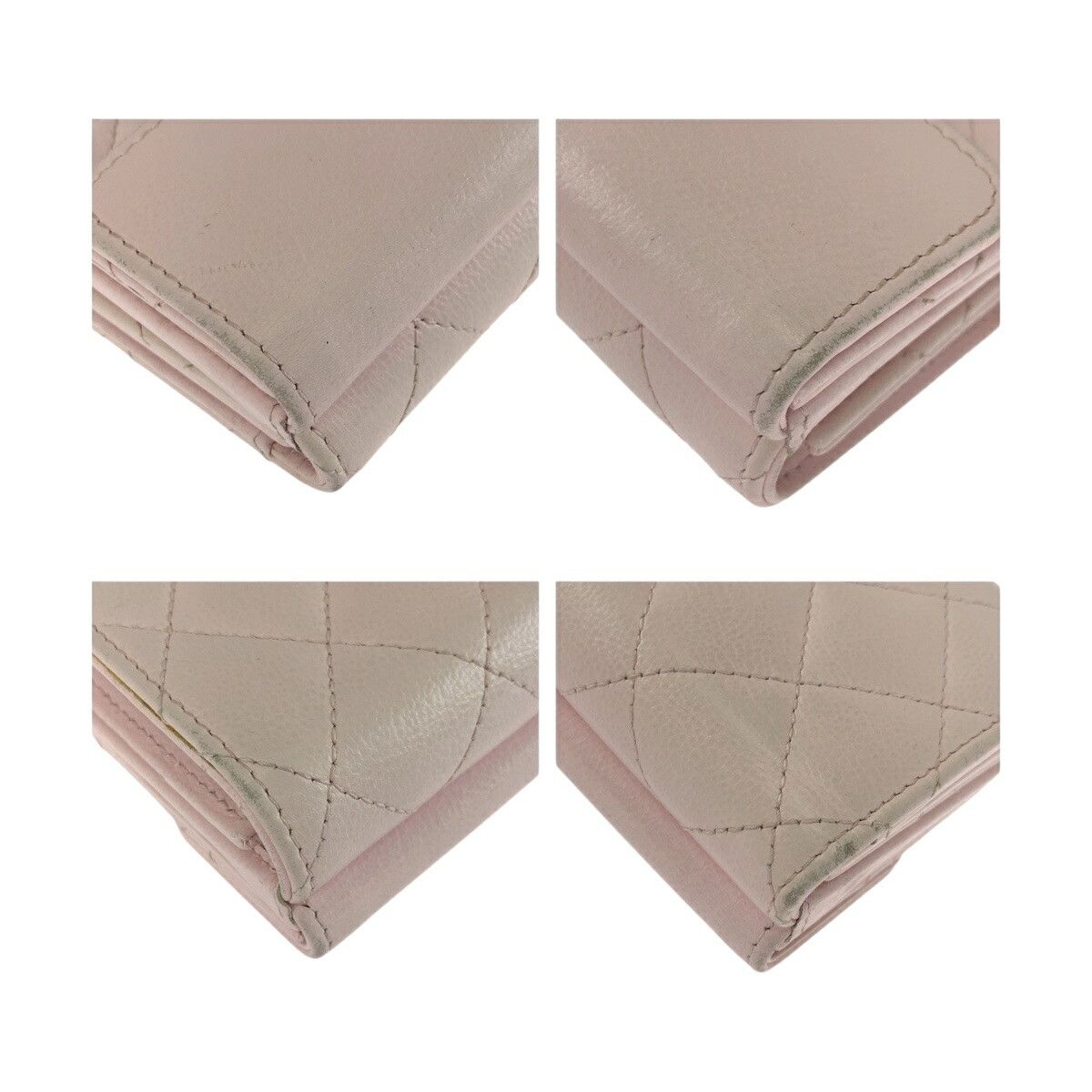 Chanel Chanel Chanel Matelasse Leather Compact Wallet Leather Short Wallet DUTY FREE for USA Size ONE SIZE - 4 Thumbnail