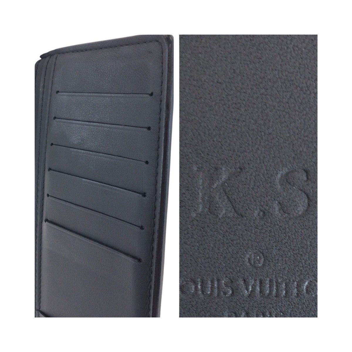 Louis Vuitton Louis Vuitton Louis Vuitton Portefeuille Brazza Damier Infini Long Wallet Textile Long Wallet N63010 DUTY FREE for USA Size ONE SIZE - 6 Thumbnail