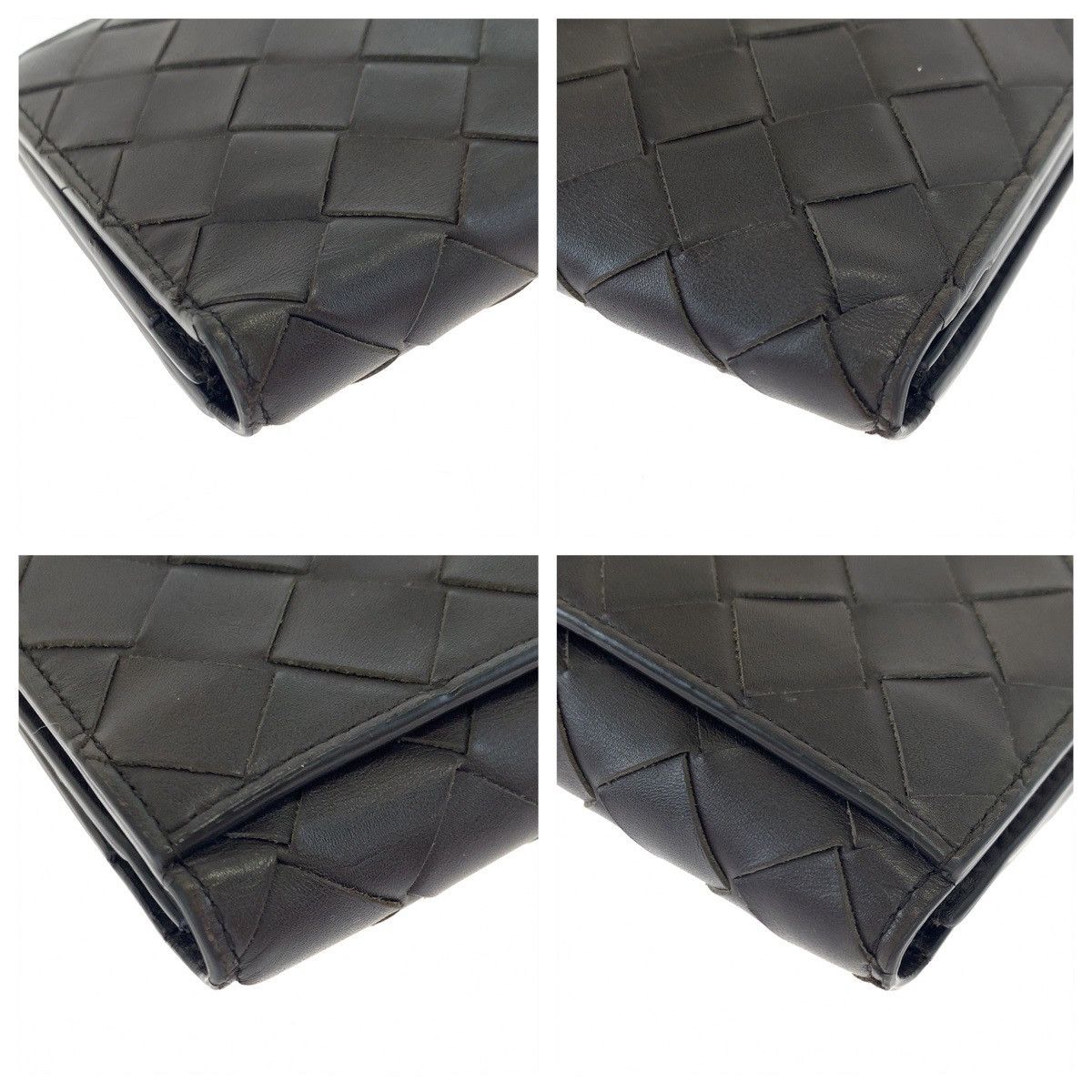 Bottega Veneta Bottega Veneta Bottega Veneta Maxi Intrecciato Calfskin Long Wallet Leather Long Wallet PO2255077B DUTY FREE for USA Size ONE SIZE - 4 Thumbnail