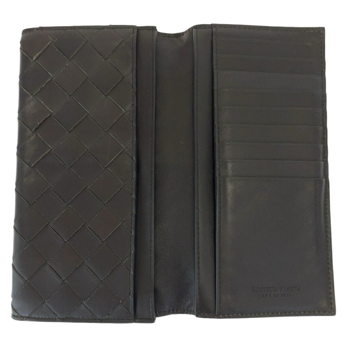 Bottega Veneta Bottega Veneta Bottega Veneta Maxi Intrecciato Calfskin Long Wallet Leather Long Wallet PO2255077B DUTY FREE for USA Size ONE SIZE - 9 Thumbnail