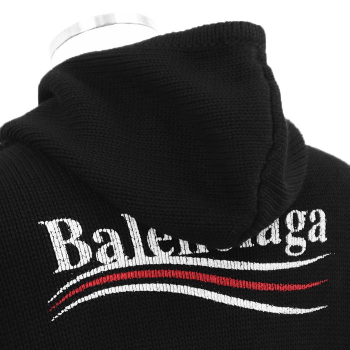 Balenciaga Balenciaga Balenciaga Cotton Knit Hoodie Textile Sweatshirts & Hoodies DUTY FREE for USA Size ONE SIZE - 11 Thumbnail
