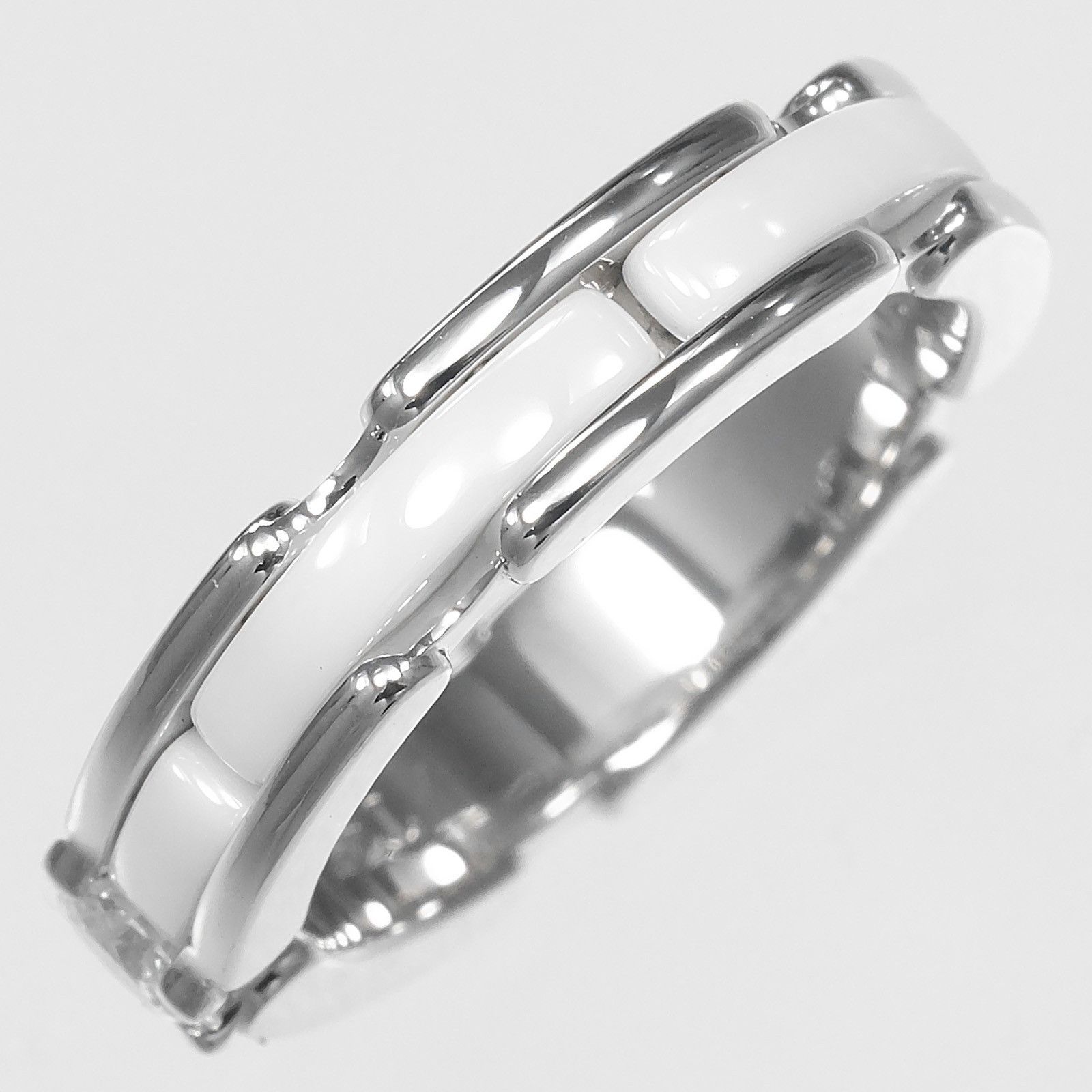 Chanel Chanel Chanel Ultra Small Au750 White Gold Diamond Ceramic Ring Precious Metal Ring DUTY FREE for USA Size ONE SIZE - 6 Thumbnail