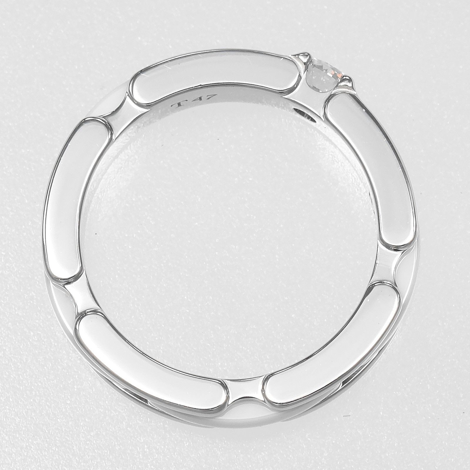 Chanel Chanel Chanel Ultra Small Au750 White Gold Diamond Ceramic Ring Precious Metal Ring DUTY FREE for USA Size ONE SIZE - 7 Thumbnail