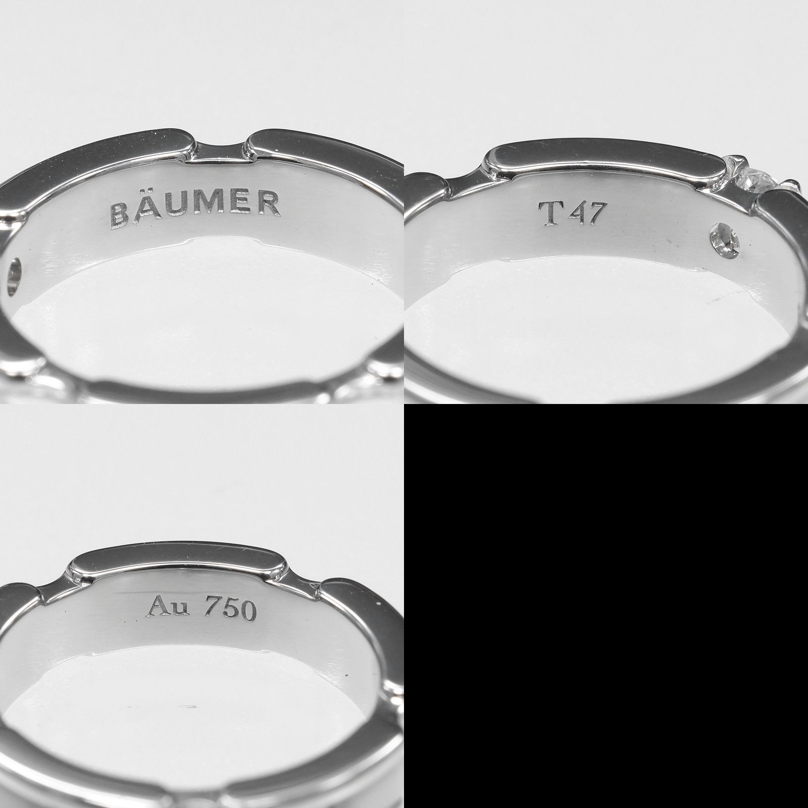 Chanel Chanel Chanel Ultra Small Au750 White Gold Diamond Ceramic Ring Precious Metal Ring DUTY FREE for USA Size ONE SIZE - 3 Thumbnail