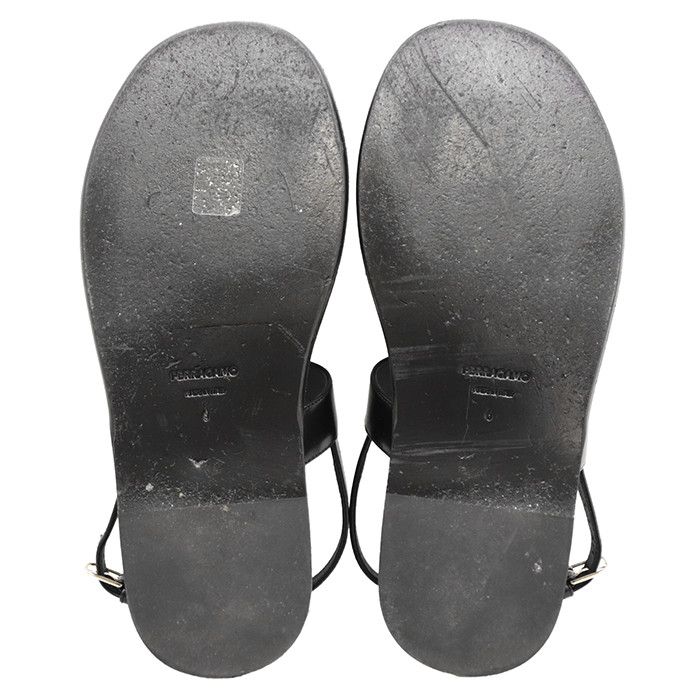 Salvatore Ferragamo Salvatore Ferragamo Salvatore Ferragamo Leather Flat Sandals Leather Shoes DUTY FREE for USA Size ONE SIZE - 9 Thumbnail