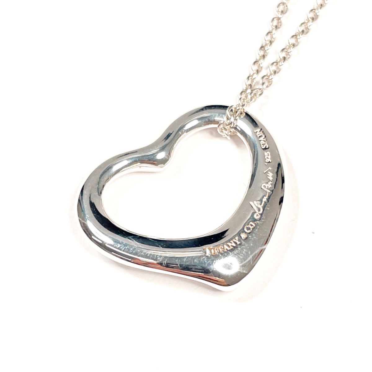 Tiffany & Co. Tiffany & Co. Tiffany&Co. Open Heart Silver925 Necklace Precious Metal Necklace DUTY FREE for USA Size ONE SIZE - 6 Thumbnail