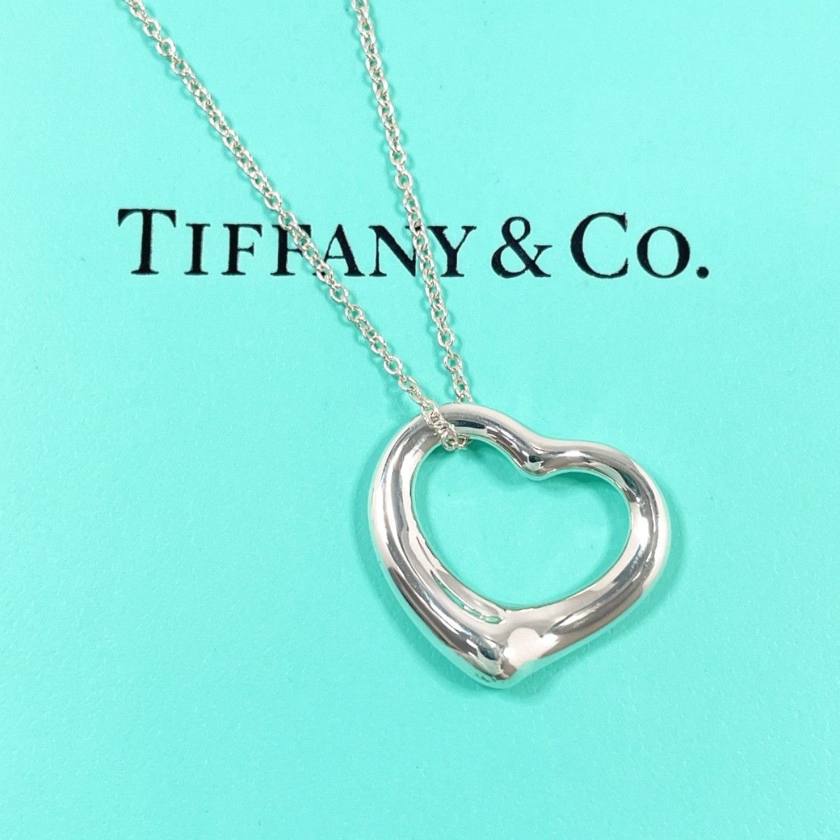Tiffany & Co. Tiffany & Co. Tiffany&Co. Open Heart Silver925 Necklace Precious Metal Necklace DUTY FREE for USA Size ONE SIZE - 4 Thumbnail