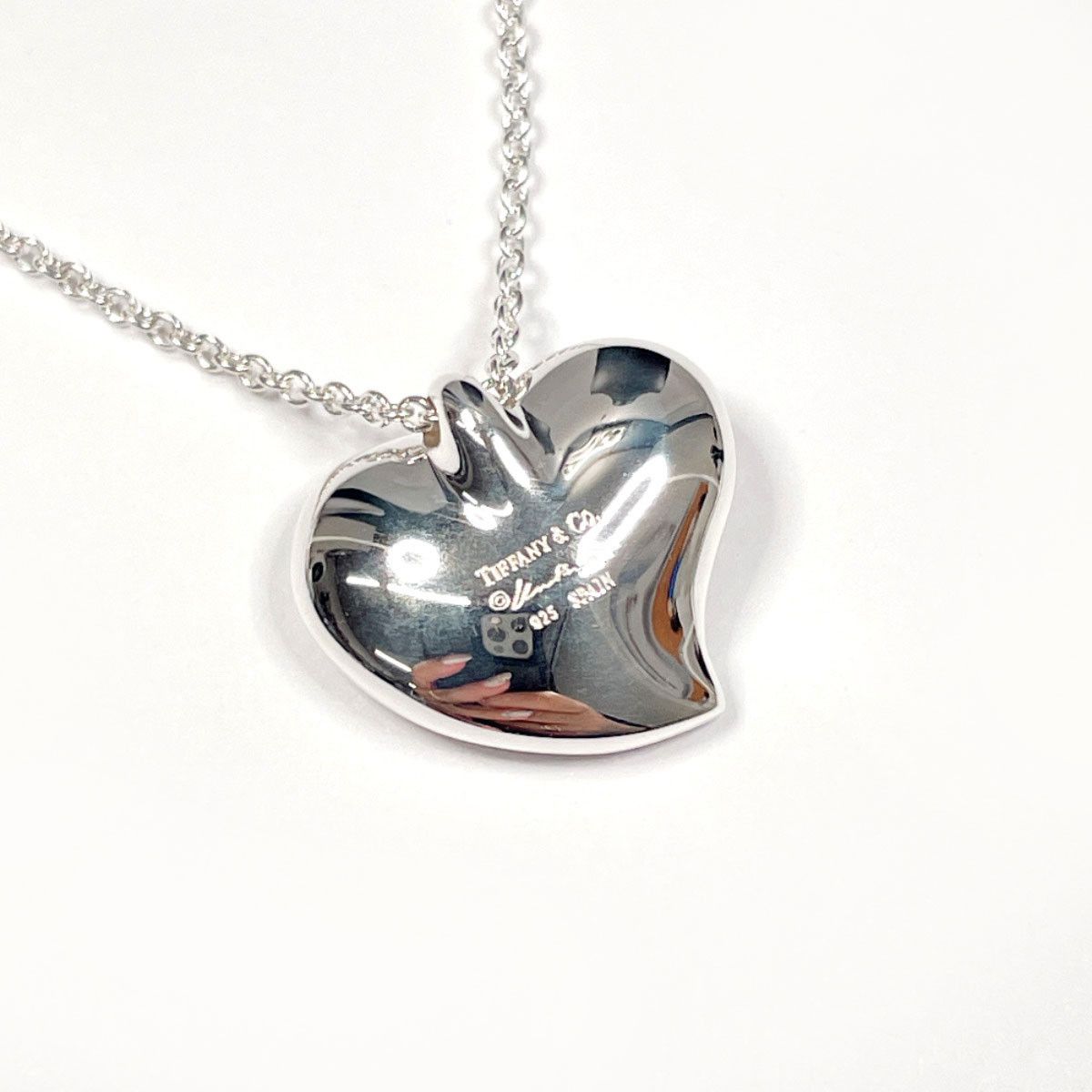 Tiffany & Co. Tiffany & Co. Tiffany & Co. Curved Heart Elsa Peretti Silver 925 Necklace Precious Metal Necklace DUTY FREE for USA Size ONE SIZE - 6 Thumbnail