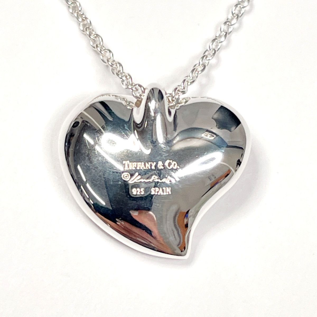 Tiffany & Co. Tiffany & Co. Tiffany & Co. Curved Heart Elsa Peretti Silver 925 Necklace Precious Metal Necklace DUTY FREE for USA Size ONE SIZE - 8 Thumbnail