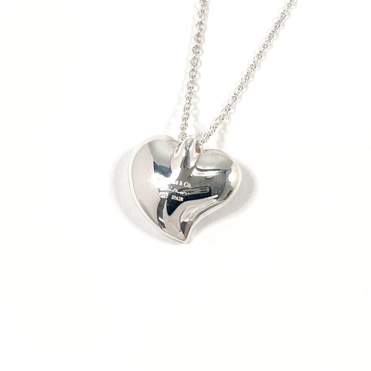 Tiffany & Co. Tiffany & Co. Tiffany & Co. Curved Heart Elsa Peretti Silver 925 Necklace Precious Metal Necklace DUTY FREE for USA Size ONE SIZE - 5 Thumbnail