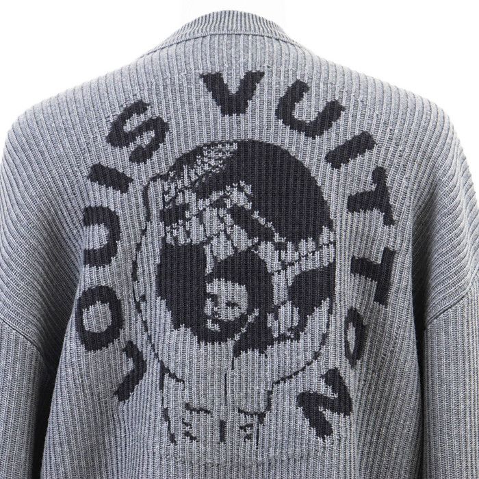 Louis Vuitton Louis Vuitton Louis Vuitton World Logo Jacquard Wool Knit Textile Tops RM192OZJHNH89W DUTY FREE for USA Size ONE SIZE - 2 Thumbnail
