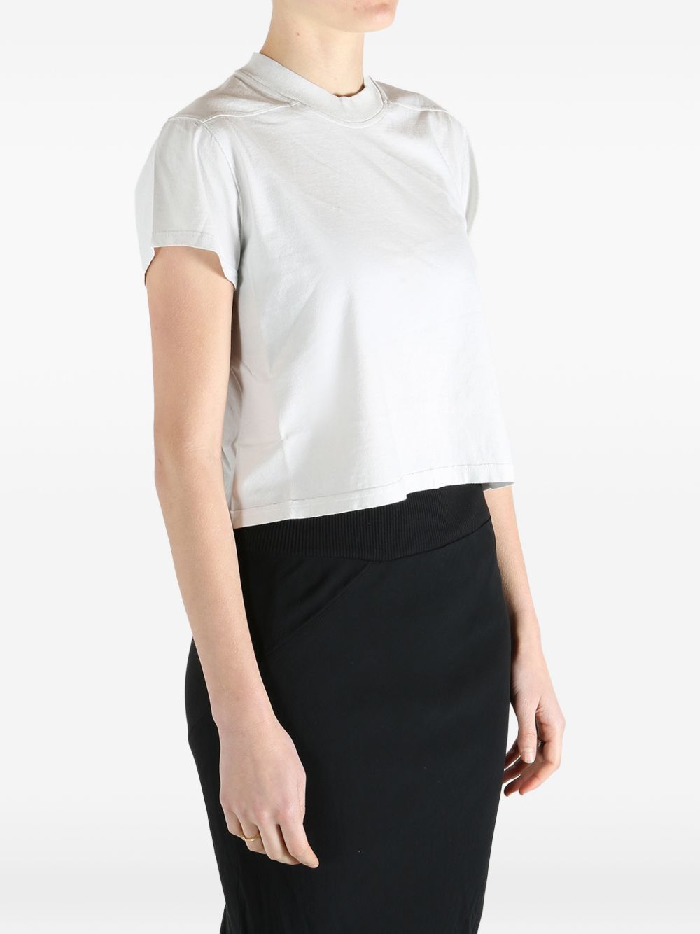 Rick Owens Drkshdw COTTON CROPPED T-SHIRT Size M / US 6-8 / IT 42-44 - 3 Thumbnail