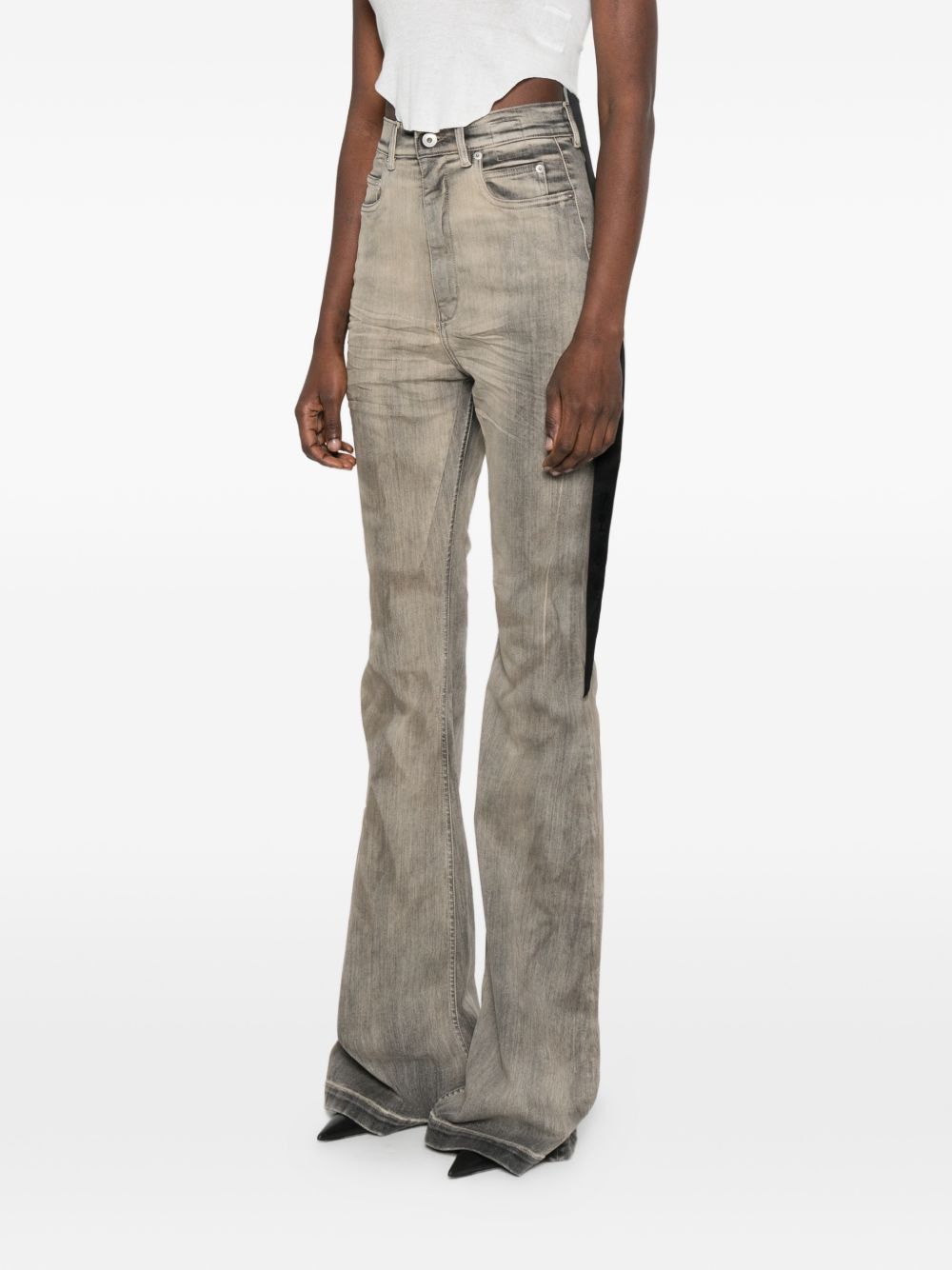 Rick Owens Drkshdw BOOTCUT DENIM JEANS Size 26" / US 2 / IT 38 - 5 Thumbnail