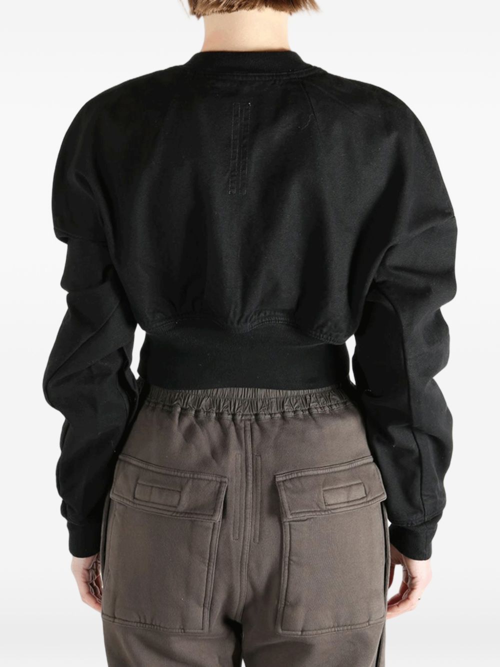 Rick Owens Drkshdw COTTON CROPPED BOMBER JACKET Size L / US 10 / IT 46 - 4 Thumbnail