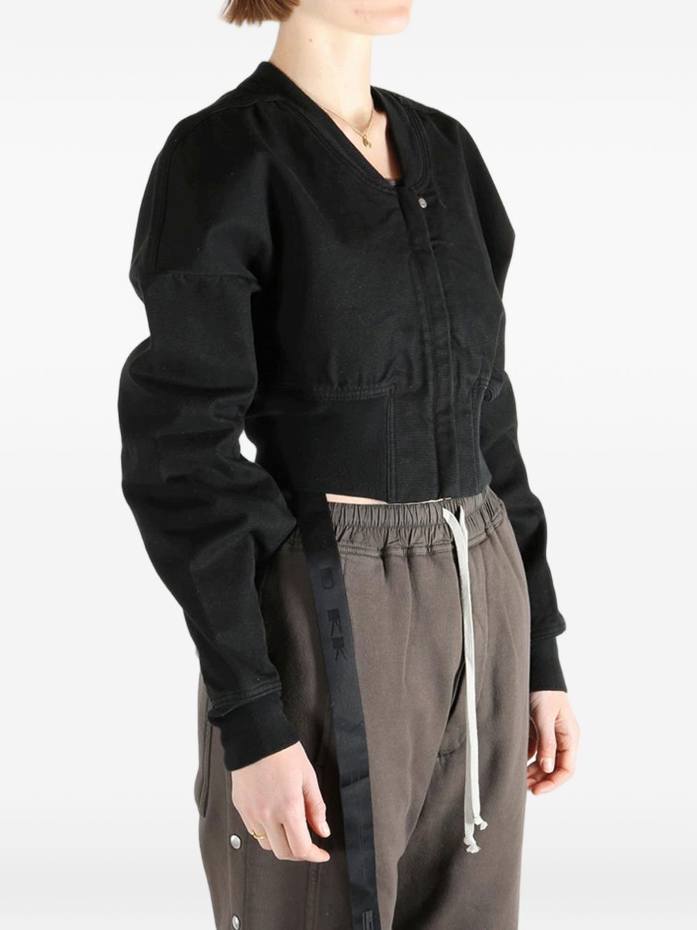 Rick Owens Drkshdw COTTON CROPPED BOMBER JACKET Size M / US 6-8 / IT 42-44 - 2 Thumbnail