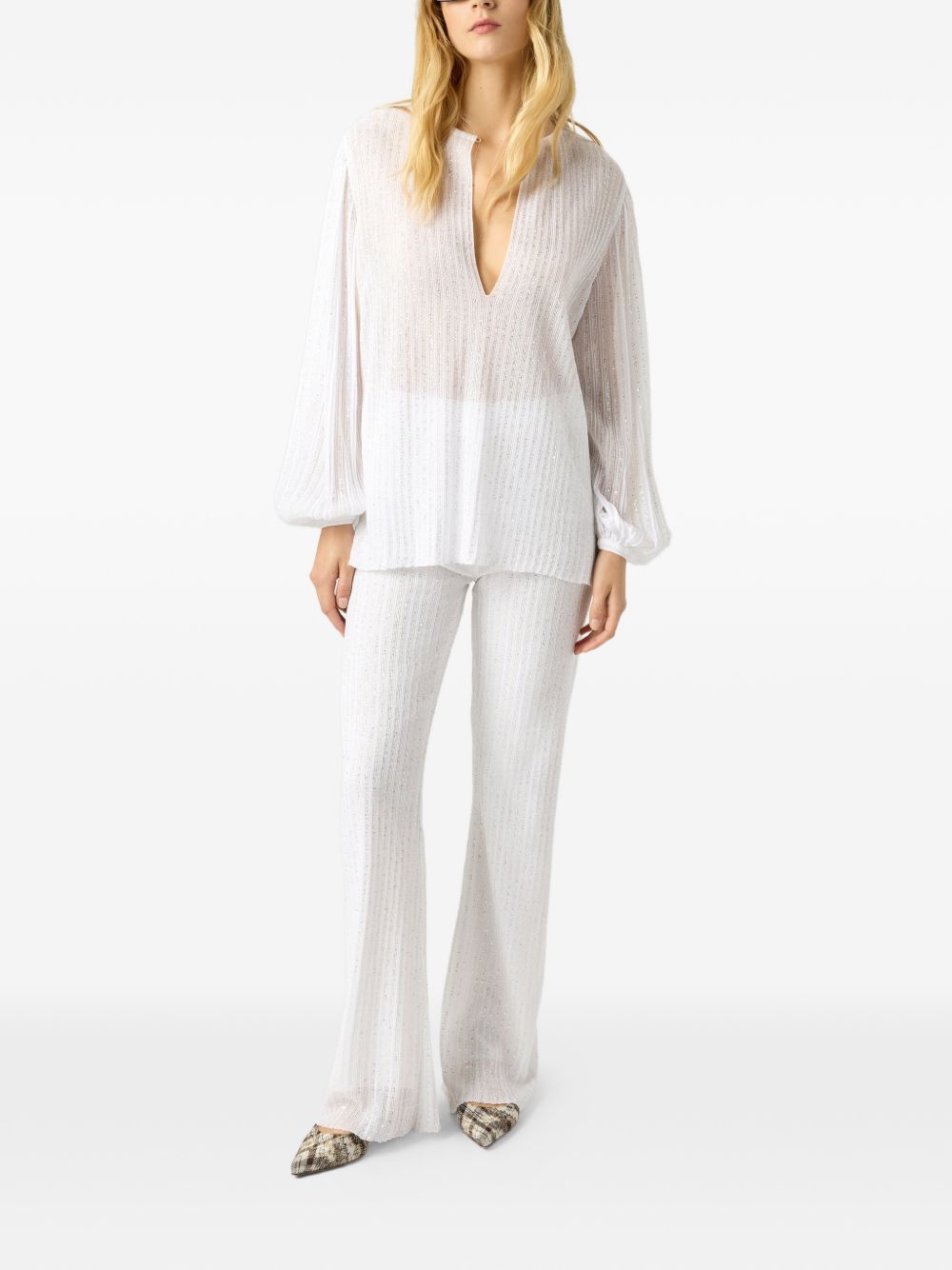 Missoni FLARED TROUSERS Size 28" / US 6 / IT 42 - 2 Thumbnail