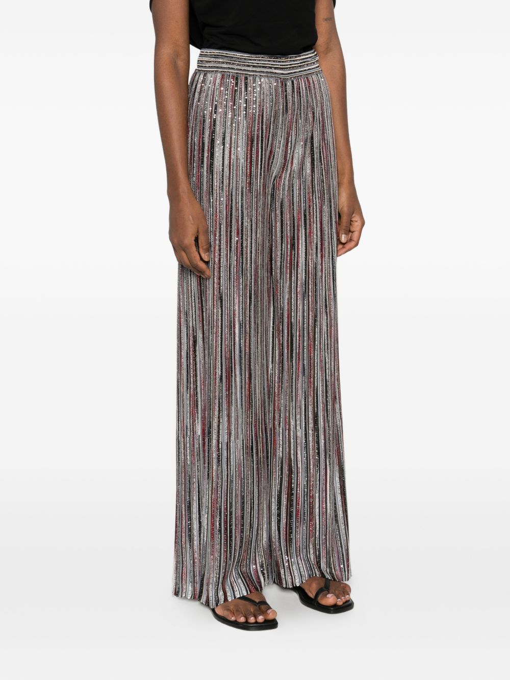 Missoni STRIPED WIDE-LEG TROUSERS Size 28" / US 6 / IT 42 - 3 Thumbnail