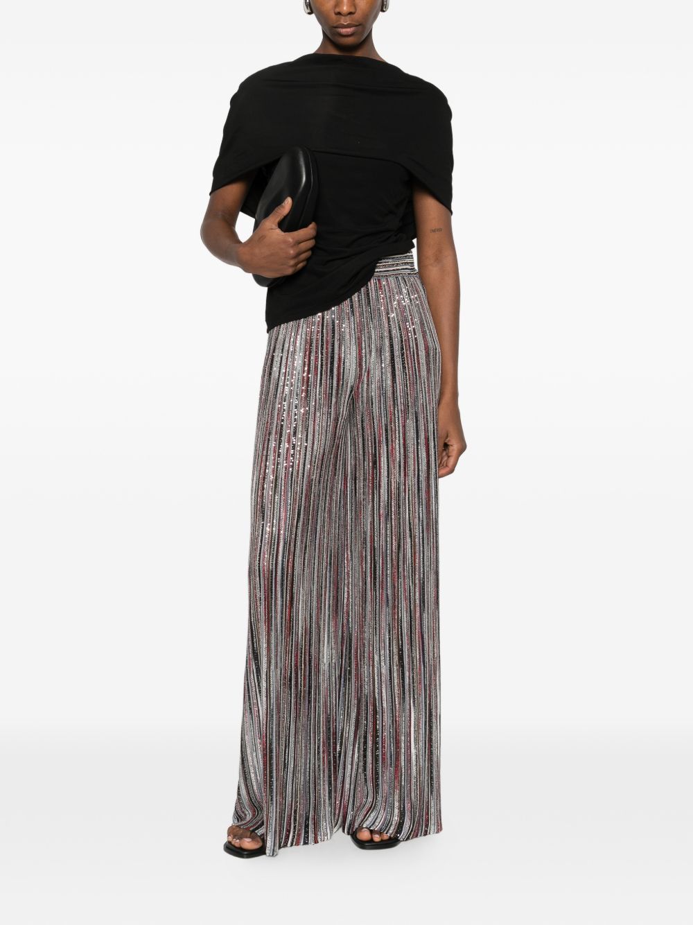 Missoni STRIPED WIDE-LEG TROUSERS Size 30" / US 8 / IT 44 - 5 Thumbnail