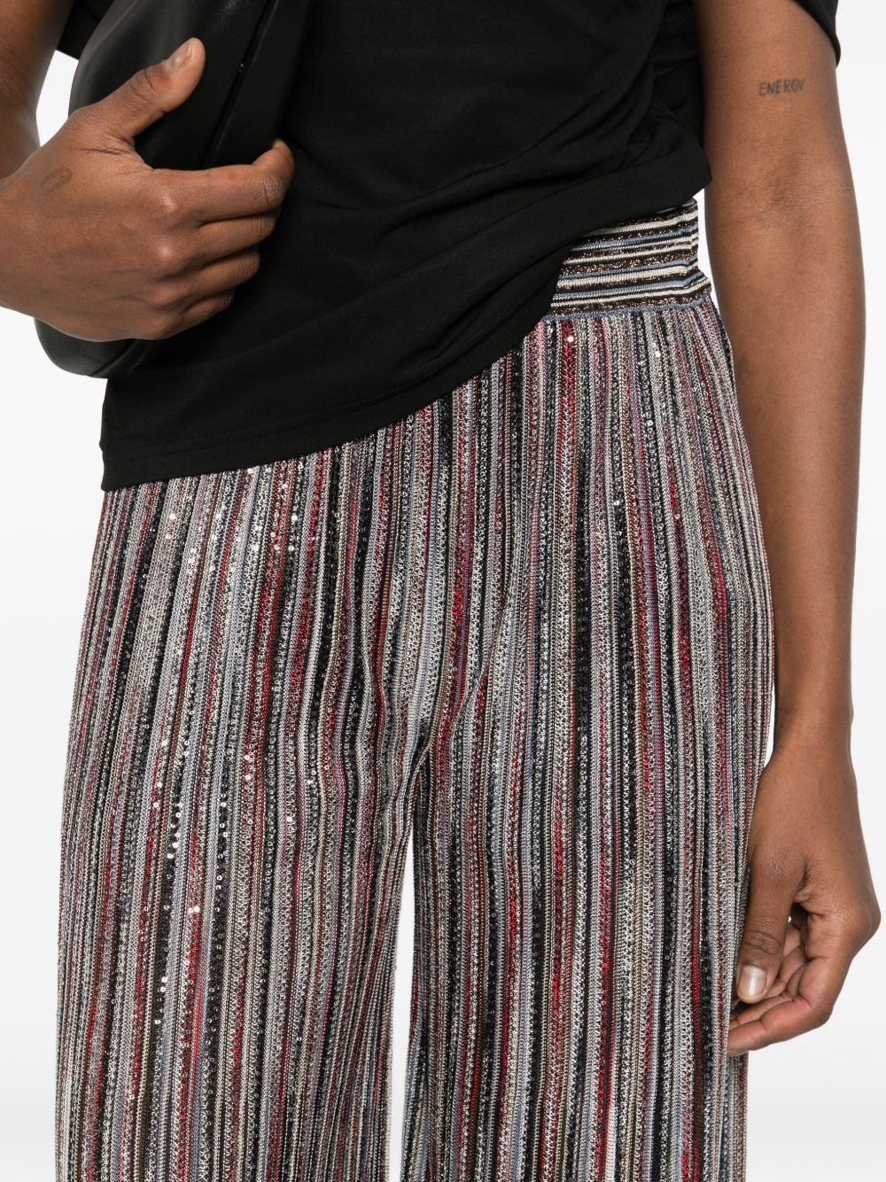 Missoni STRIPED WIDE-LEG TROUSERS Size 30" / US 8 / IT 44 - 4 Thumbnail