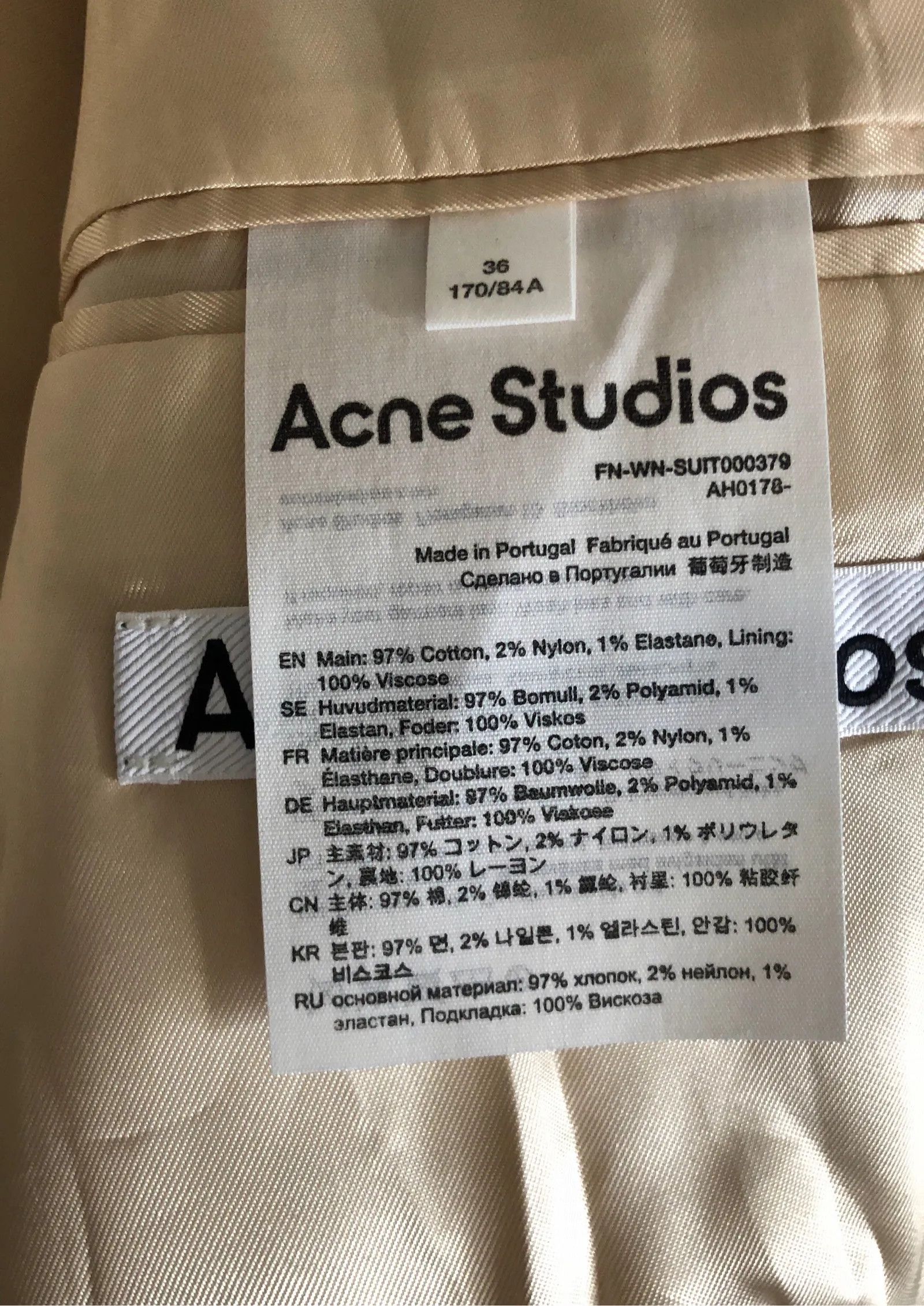 Acne Studios Acne Studios Blazer Size XS / US 0-2 / IT 36-38 - 3 Thumbnail