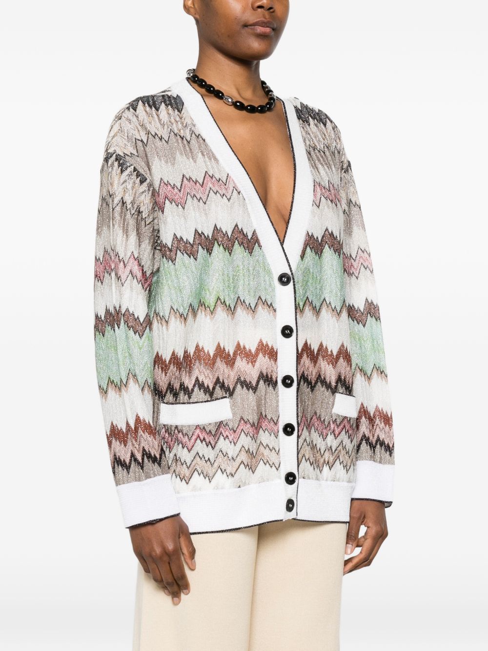 Missoni ZIG ZAG CARDIGAN Size L / US 10 / IT 46 - 4 Thumbnail