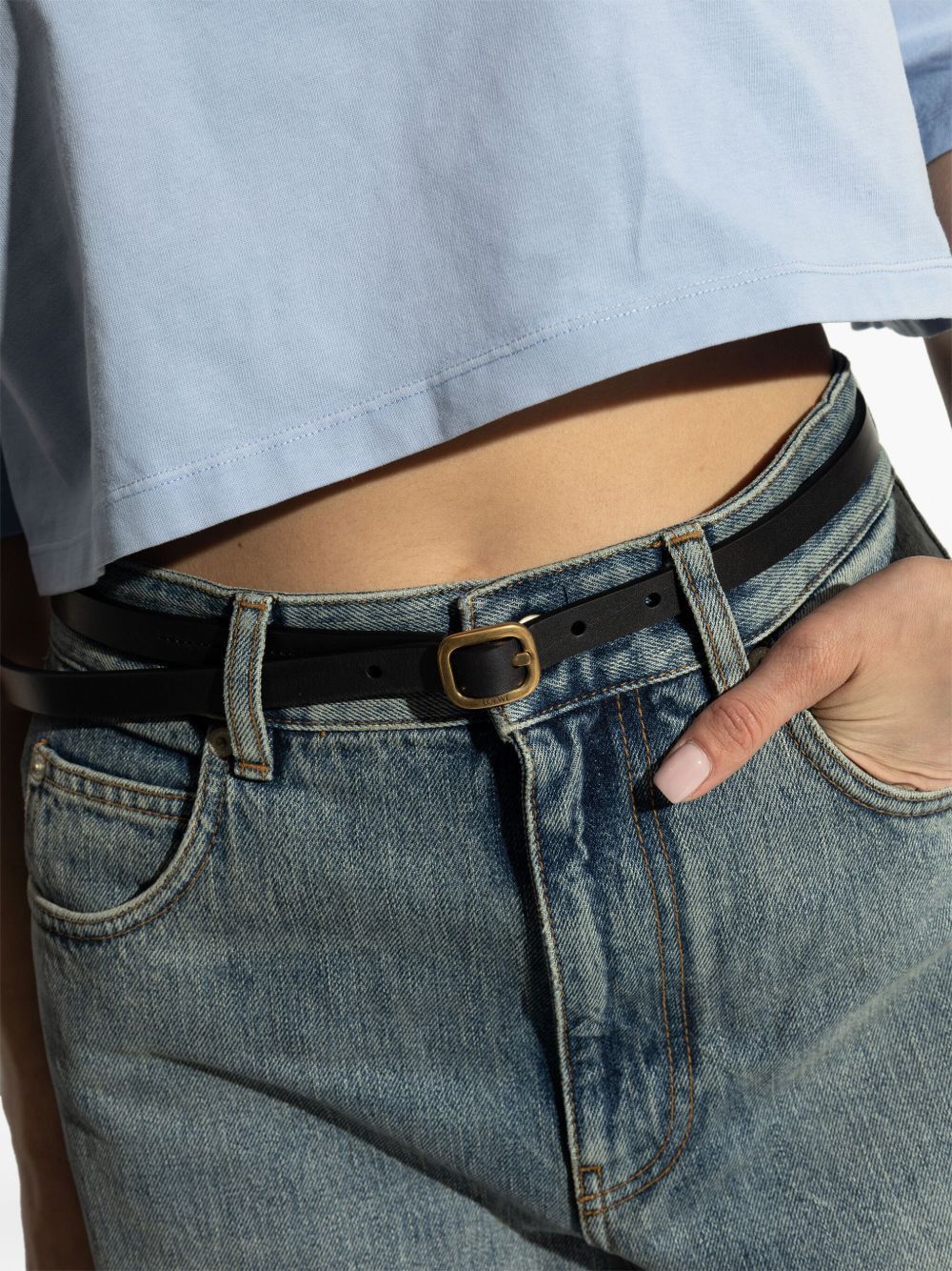 Loewe ROUNDED LEATHER BELT Size ONE SIZE - 4 Thumbnail