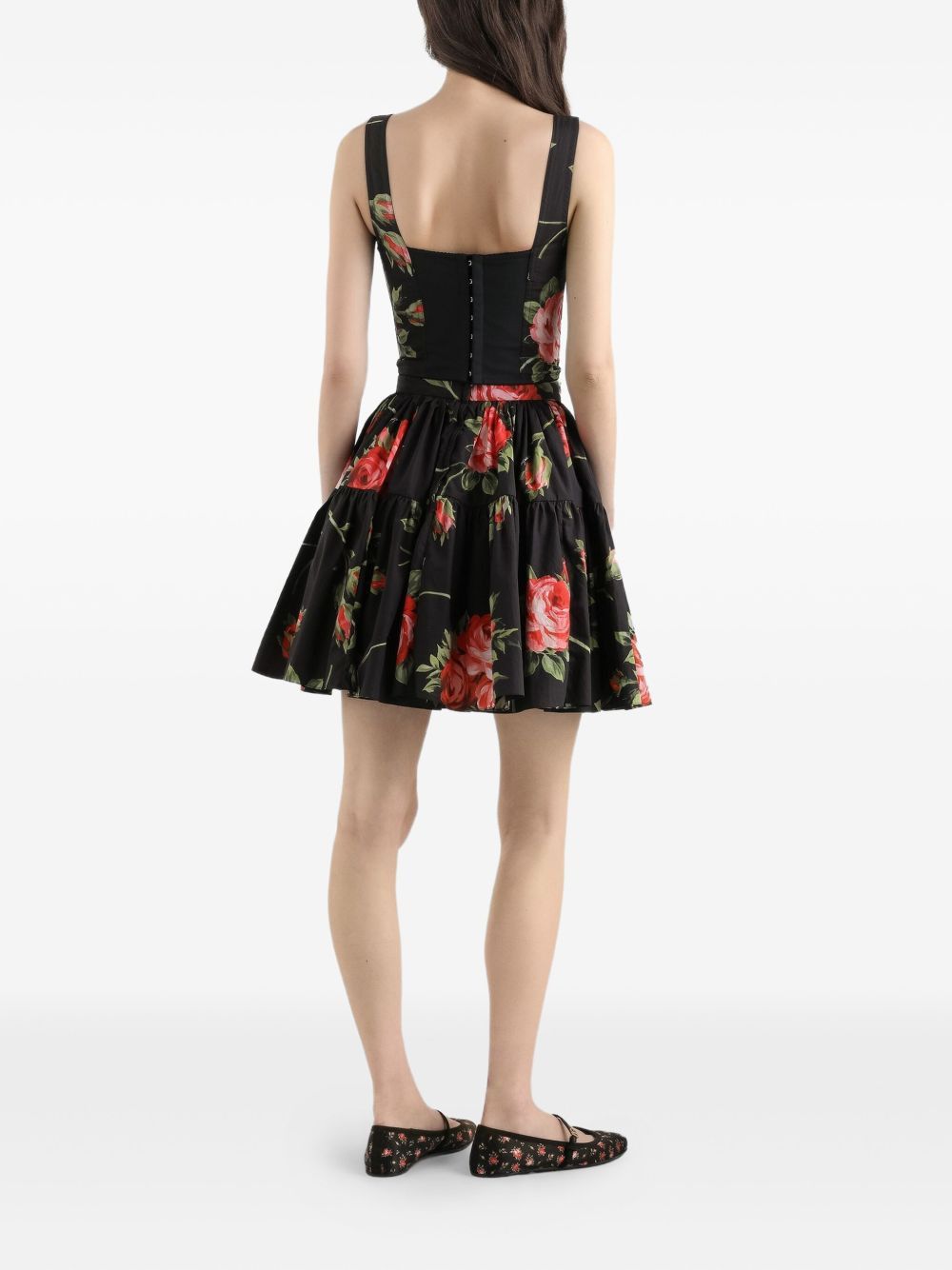 Dolce & Gabbana ROSES BOUQUET PRINT BUSTIER TOP Size M / US 6-8 / IT 42-44 - 4 Thumbnail