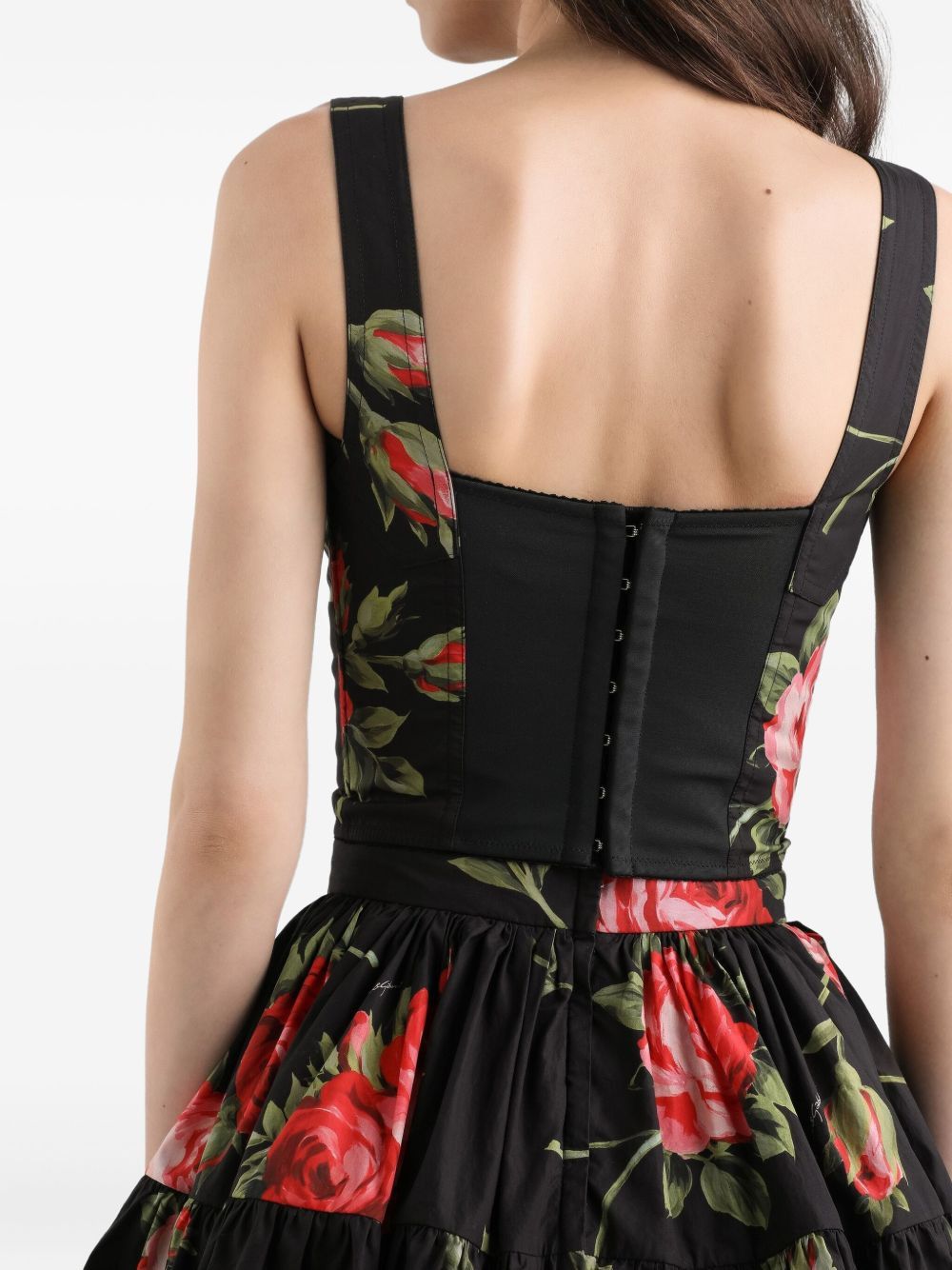 Dolce & Gabbana ROSES BOUQUET PRINT BUSTIER TOP Size M / US 6-8 / IT 42-44 - 3 Thumbnail