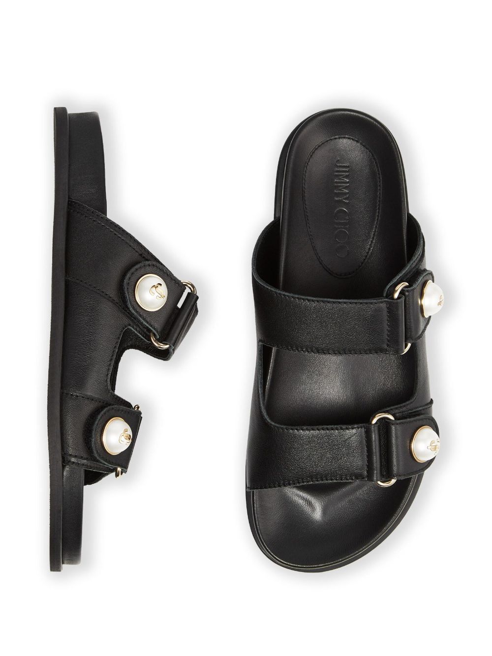 Jimmy Choo FAYENCE LEATHER SANDALS Size US 7 / IT 37 - 6 Thumbnail