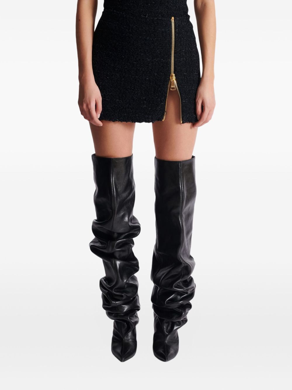Balmain TWEED MINI SKIRT Size 27" / US 4 / IT 40 - 4 Thumbnail