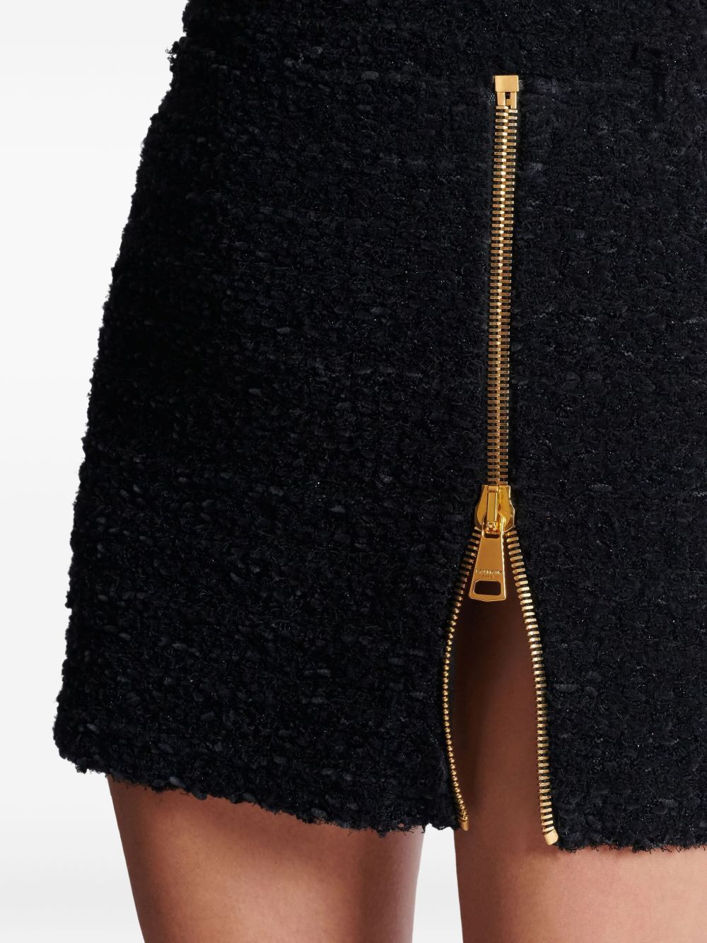 Balmain TWEED MINI SKIRT Size 27" / US 4 / IT 40 - 3 Thumbnail