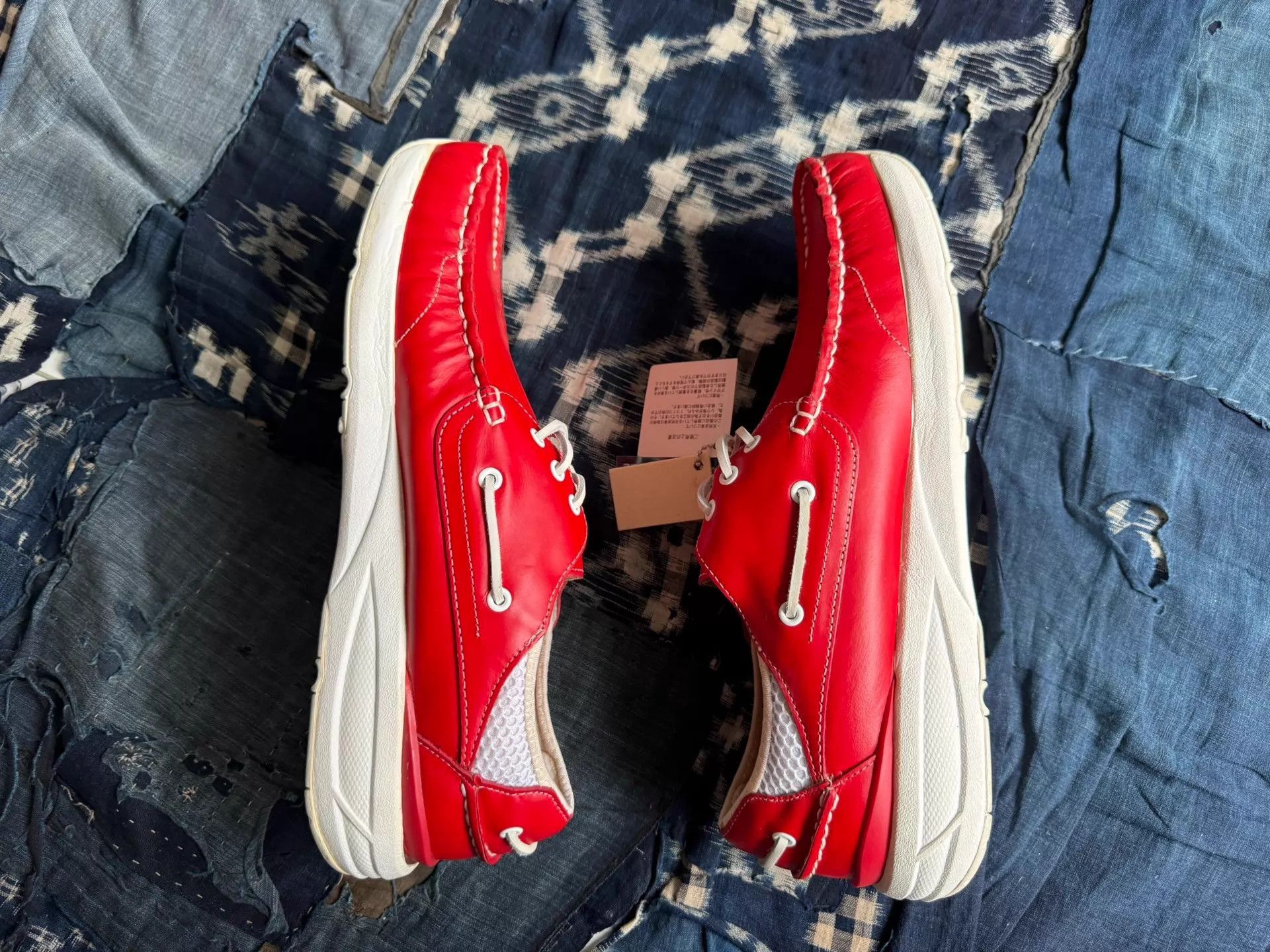 Visvim Red Leather Casual Shoes Size 11 Size US 11 / EU 44 - 4 Thumbnail