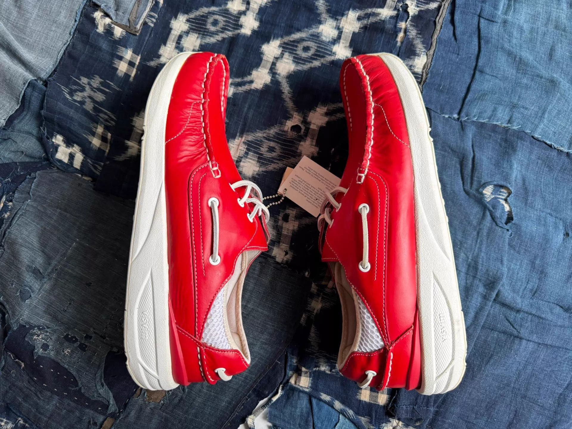 Visvim Red Leather Casual Shoes Size 11 Size US 11 / EU 44 - 3 Thumbnail