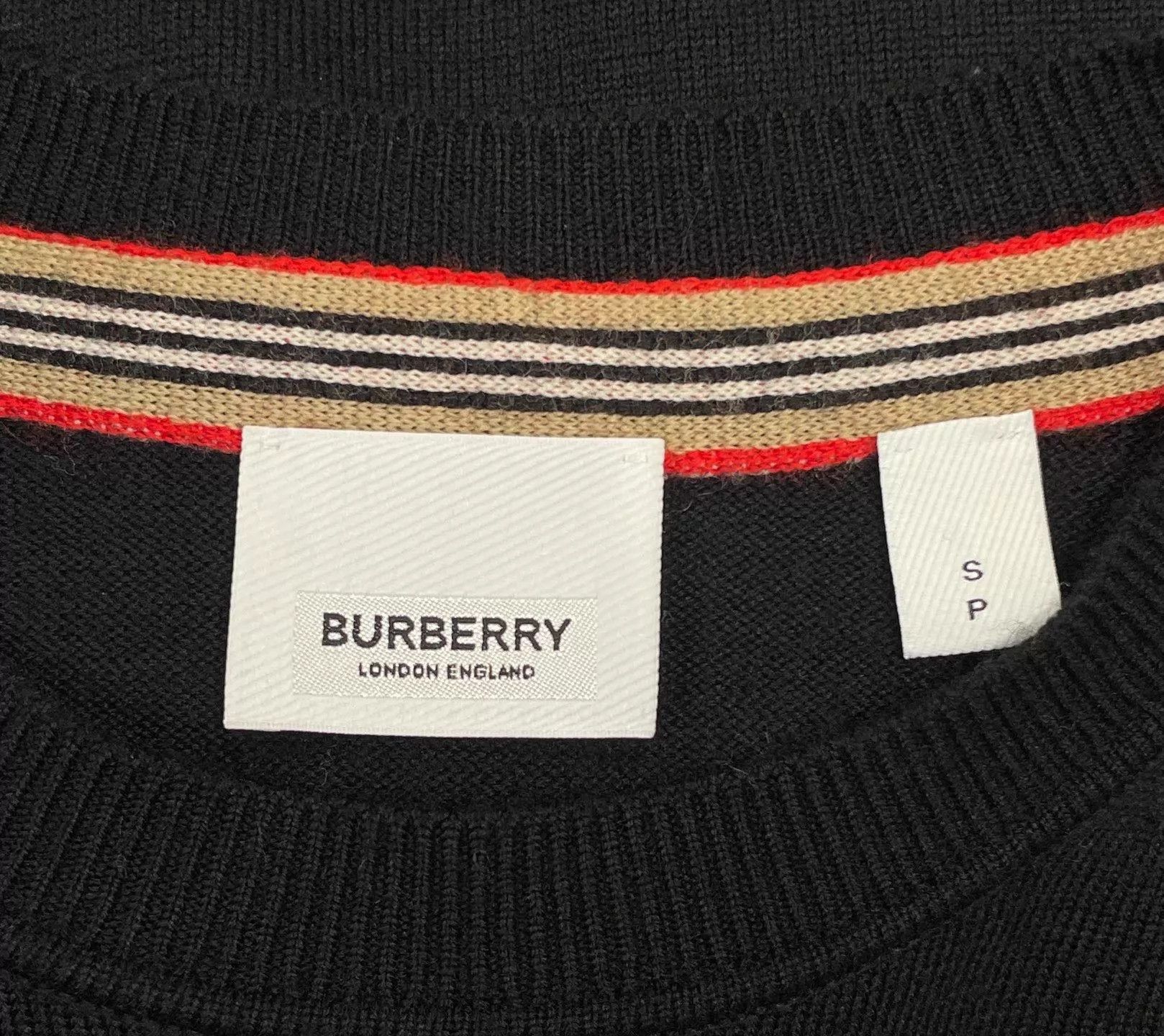 Burberry Black Long-Sleeve Crew Neck Sweatshirt Size US S / EU 44-46 / 1 - 5 Thumbnail