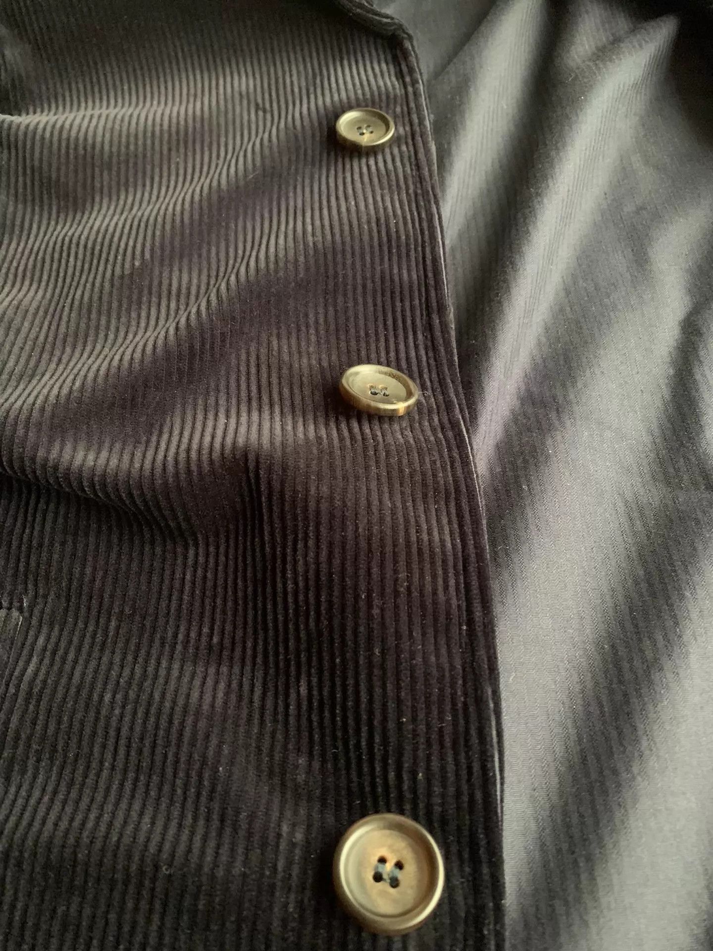 Private White V.C. Blue Corduroy Button-Front Jacket - Size L Size US L / EU 52-54 / 3 - 5 Thumbnail