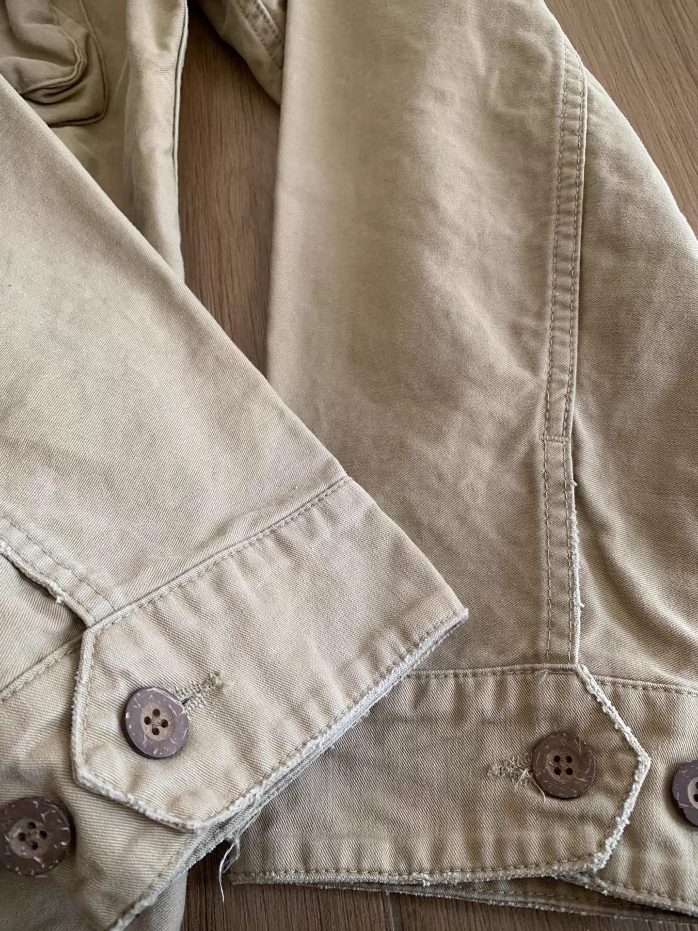 Madness Beige Cargo Jacket with Multiple Pockets - XL Size US XL / EU 56 / 4 - 8 Thumbnail