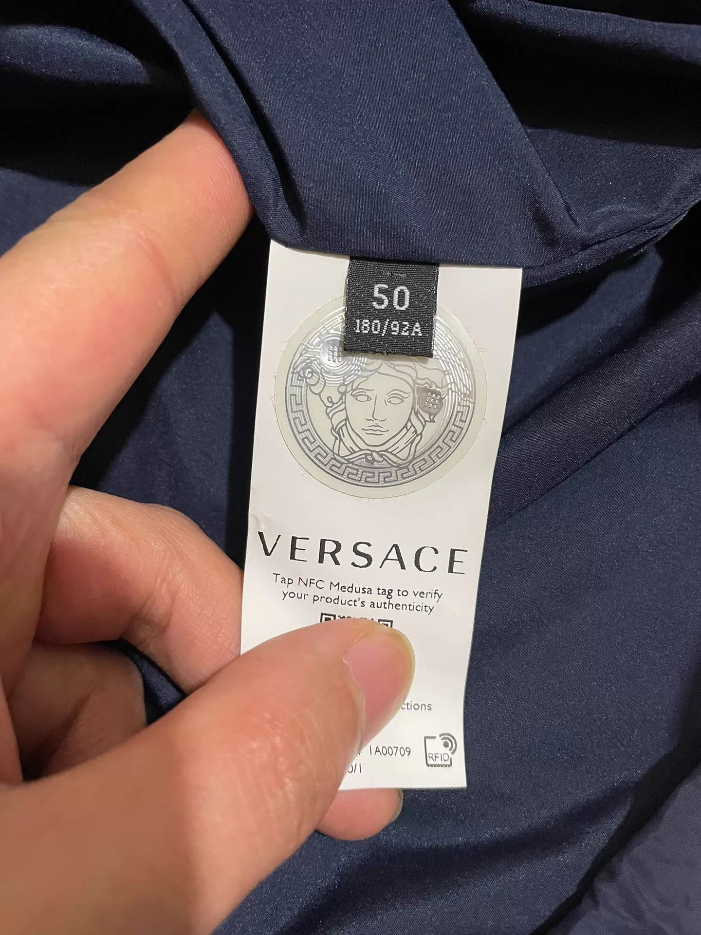 Versace Multi Color Zip-Up Light Jacket Size M Size US M / EU 48-50 / 2 - 7 Thumbnail