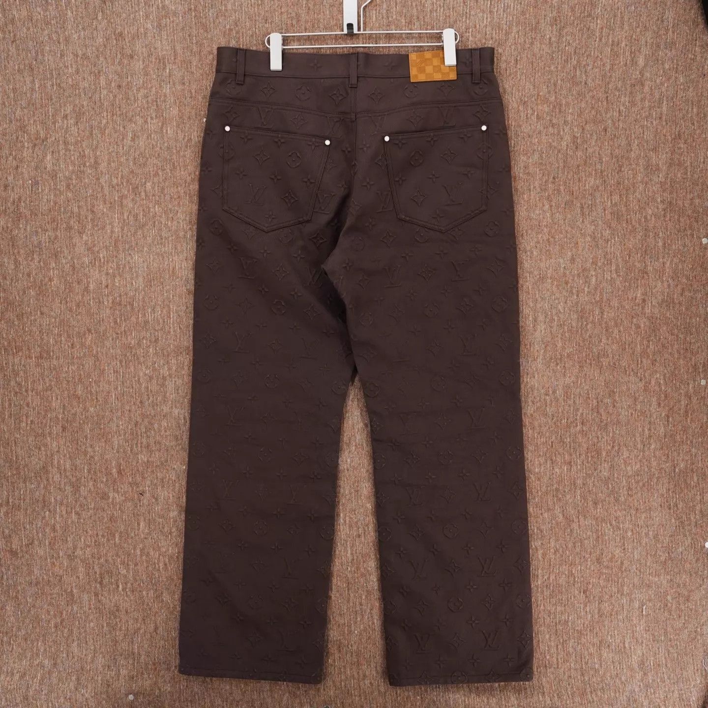 Louis Vuitton Brown Patterned Casual Pants Size 38 Size US 27 - 2 Thumbnail