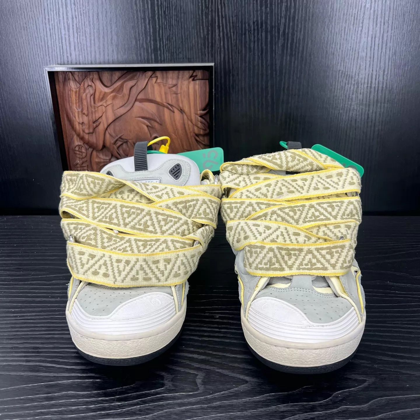Lanvin Multi-Color High-Top Sneakers with Straps Size US 9 / EU 42 - 4 Thumbnail